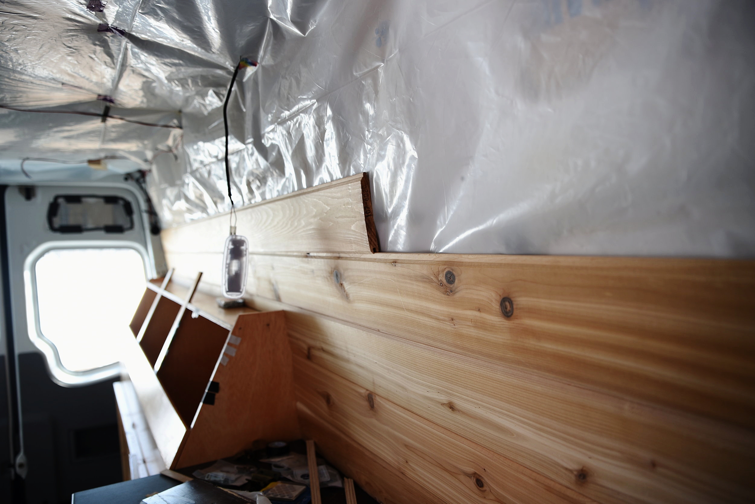 Paneling Our Walls And Ceiling In