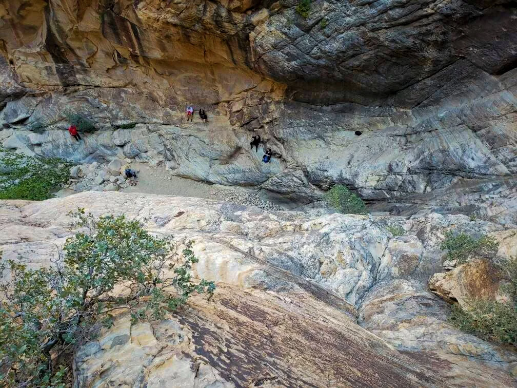 A photo taken by Ian, while looking down on the other hikers in the canyon.