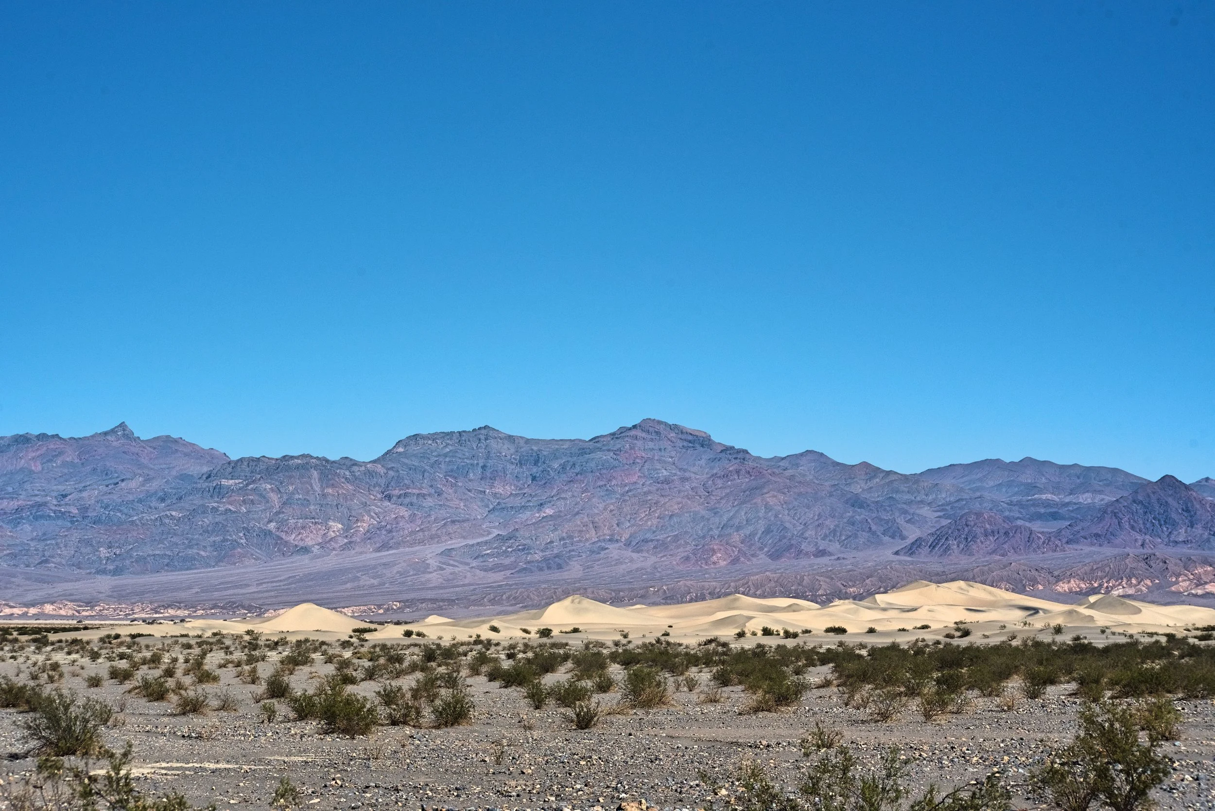 The Mesquite Flat Sand Dunes in the distance.