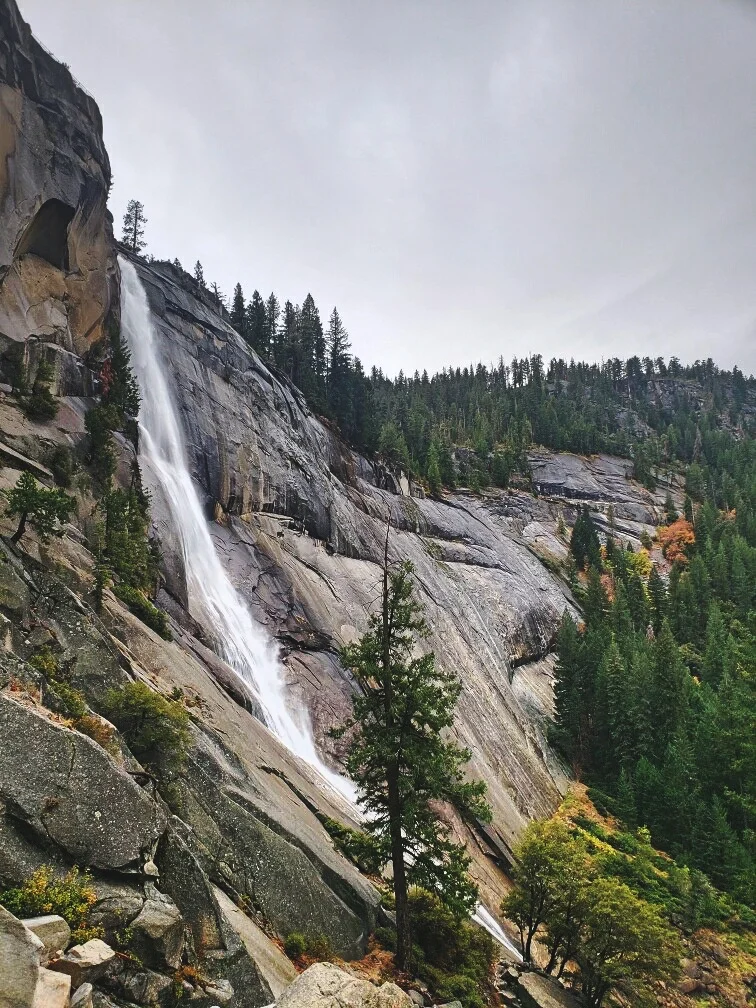 Nevada Falls is nearly 600-feet tall.