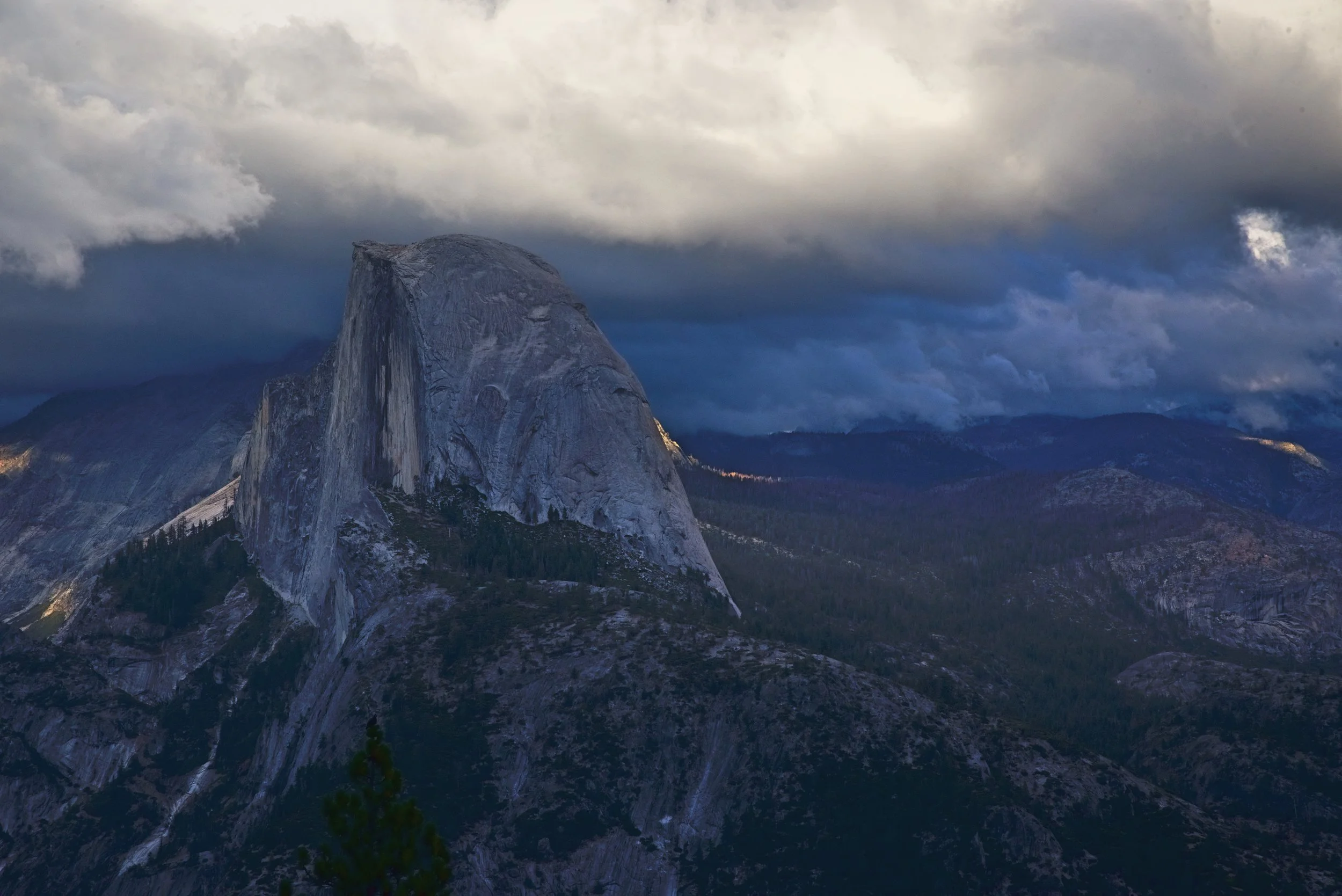 The sky started as this really stormy dramatic view.