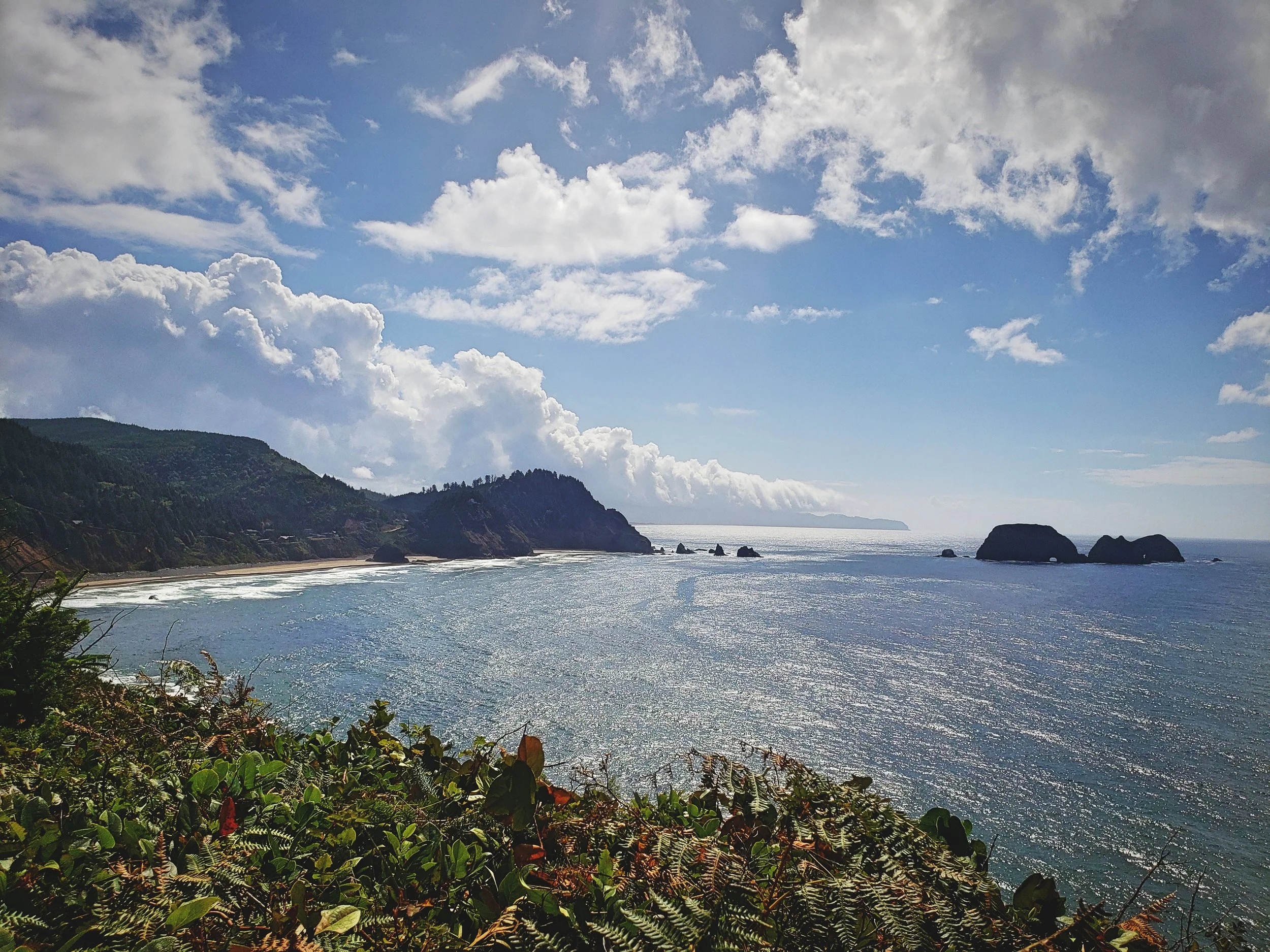 The view to the south from a spot near the lighthouse.