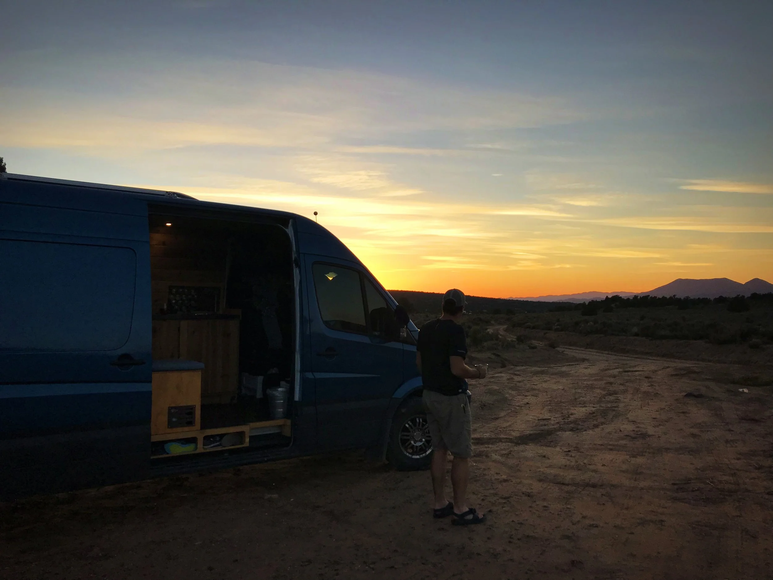 Our first free camping spot outside St. George, Utah on Dameron Valley Road.