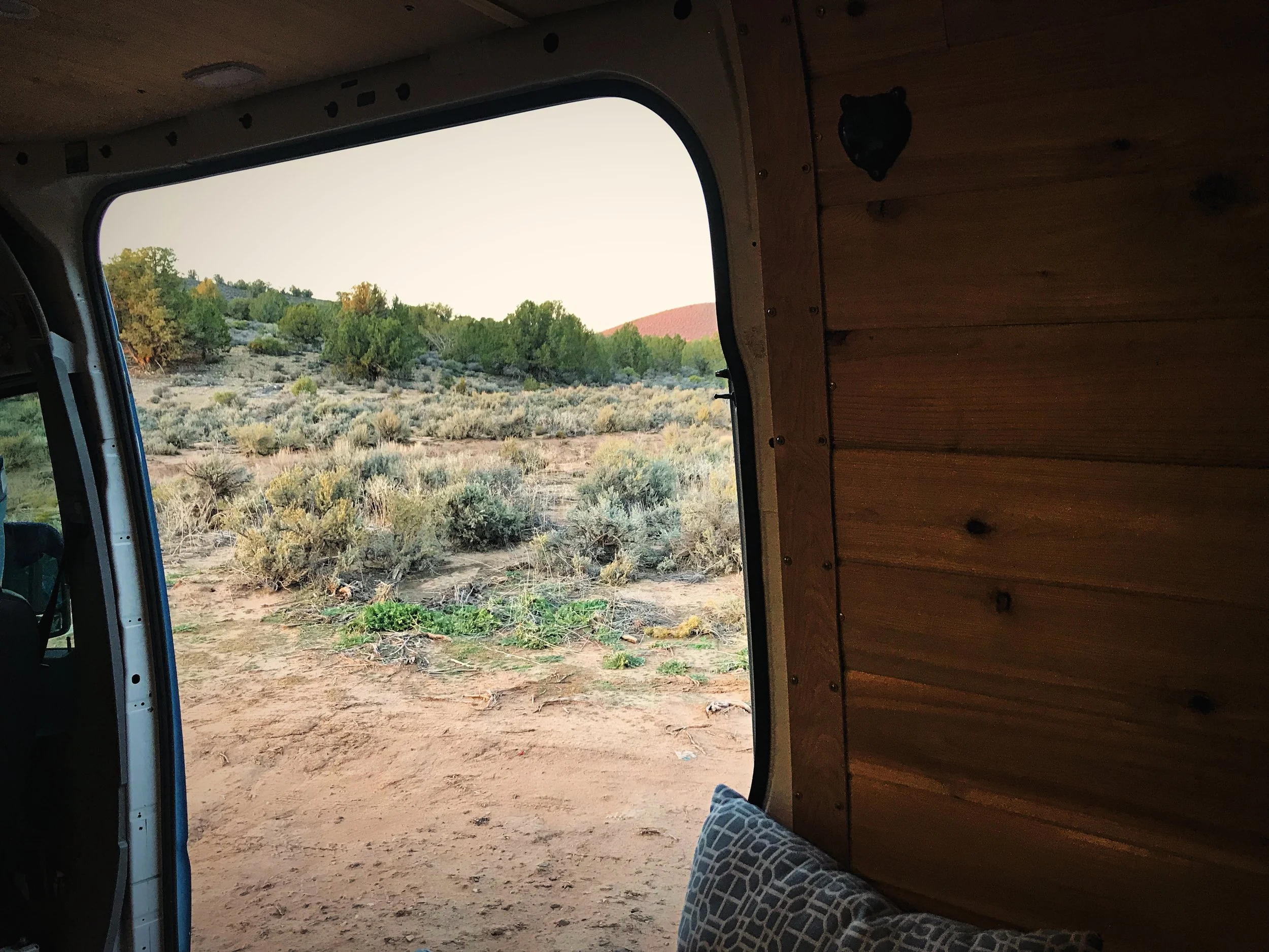 It was a very pretty spot, but there were a ton of ATVs and hunters also camped there, so we decided to go to a more open desert campsite for a more private site.