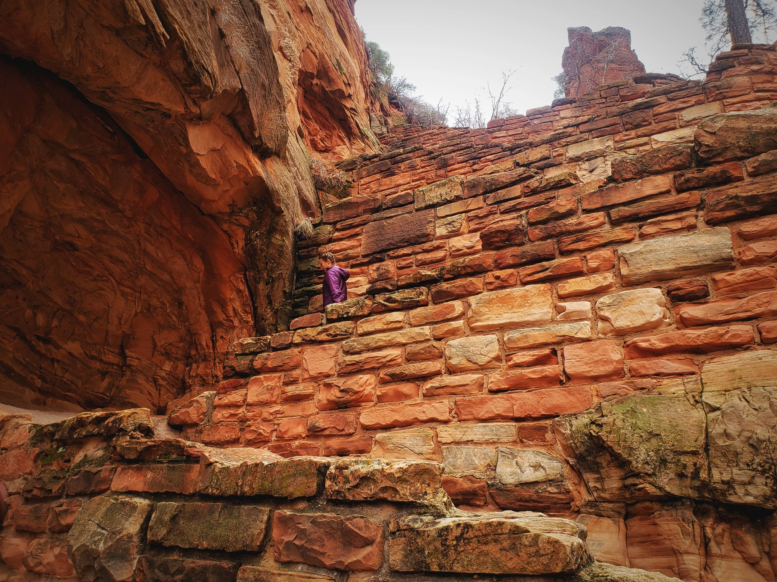 The many tiny stone switchbacks of Walter’s Wiggles.