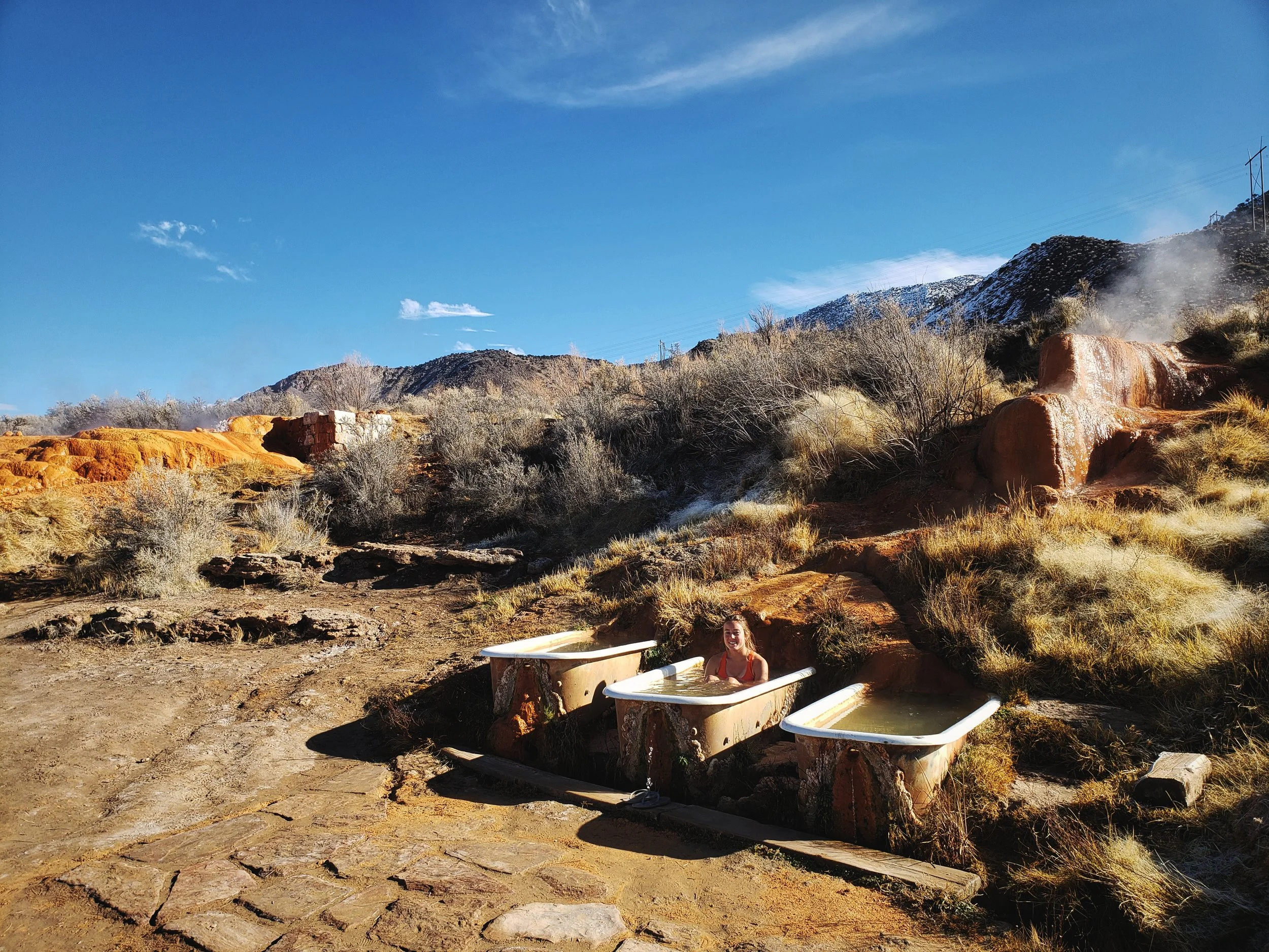 These tubs felt really hot at first, but then we adjusted and they started to feel chilly.