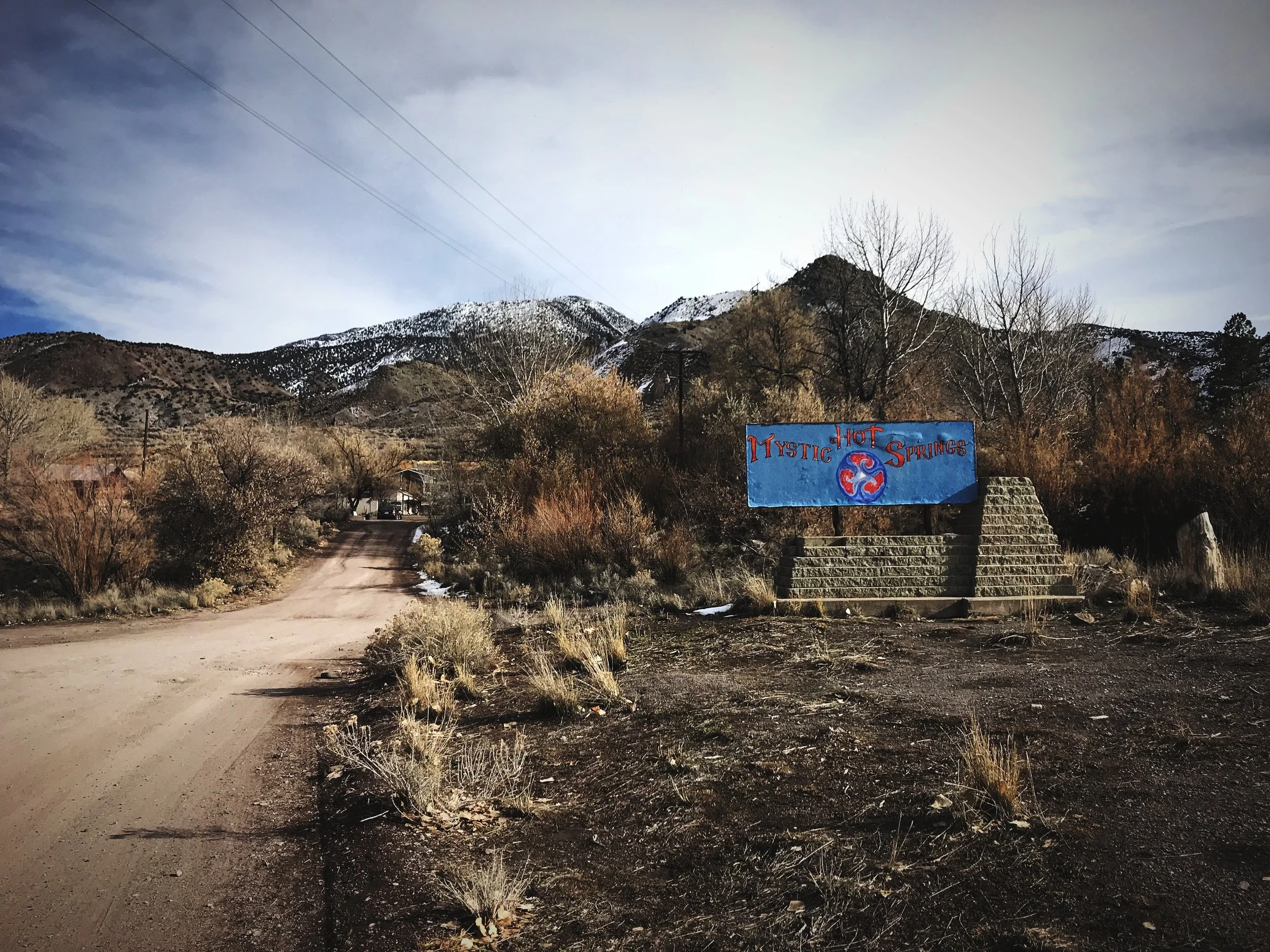Mystic Hot Springs is a funky resort on the outskirts of Monroe, Utah.