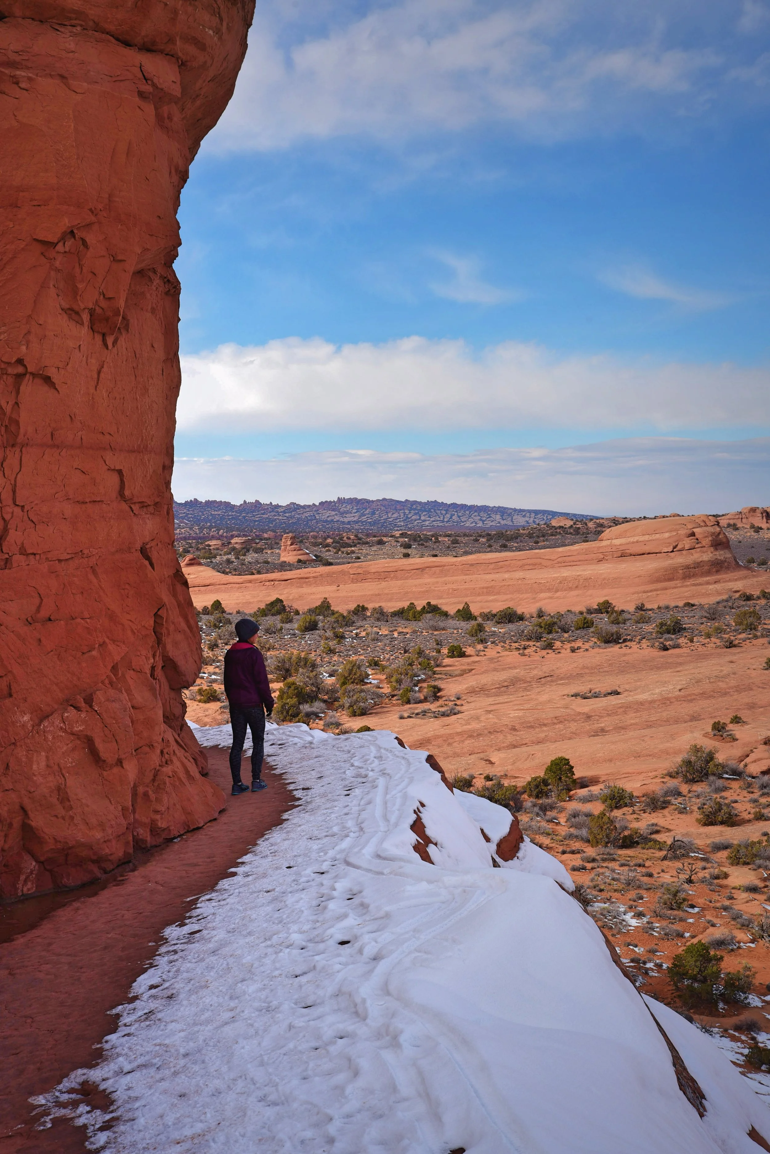 This ledge is the final portion of the Delicate Arch trail.