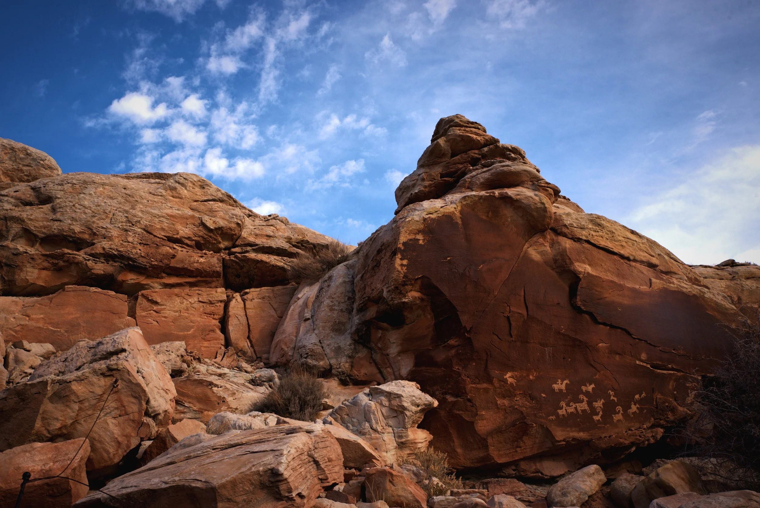 These petroglyphs are actually fairly “new” as far as petroglyphs go.