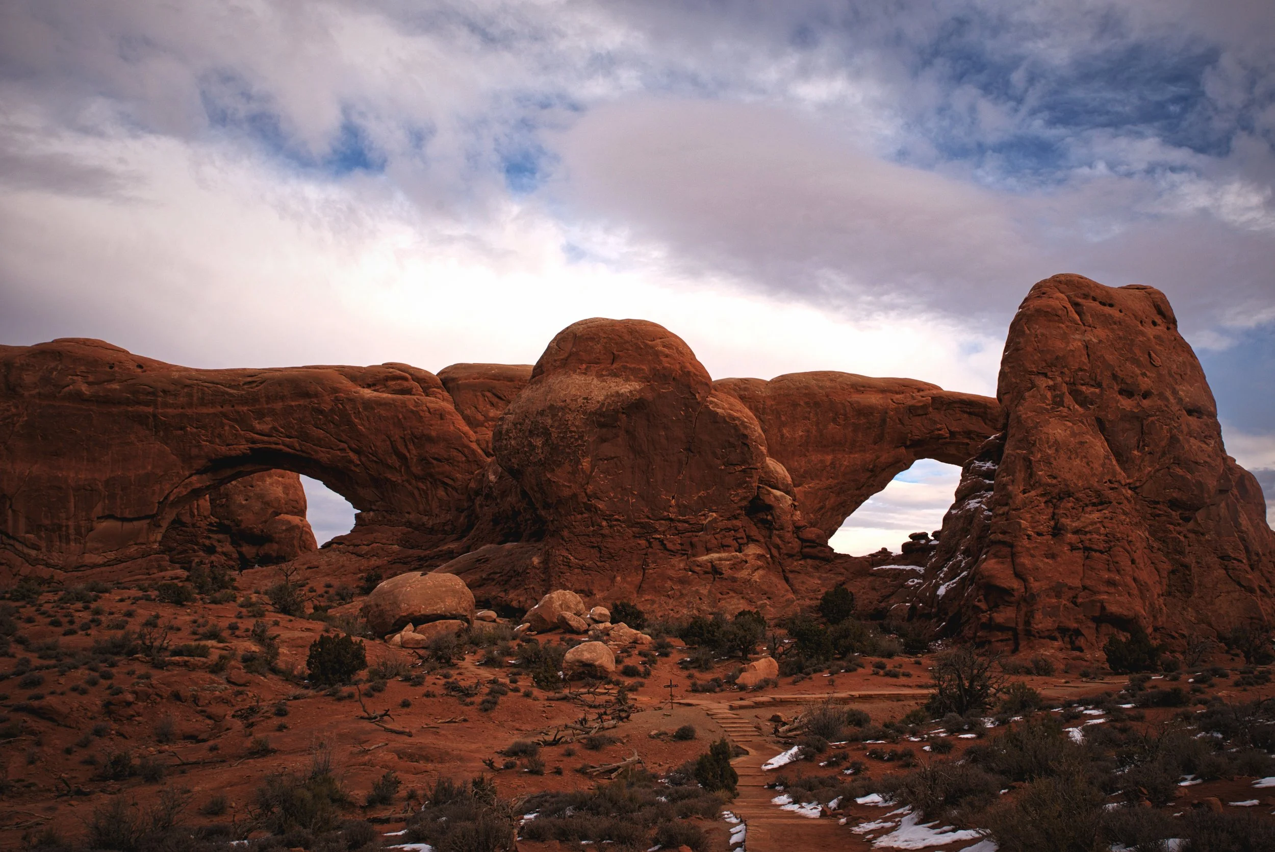 The North and South windows are sometimes called the Spectacles because of the giant nose in between them.