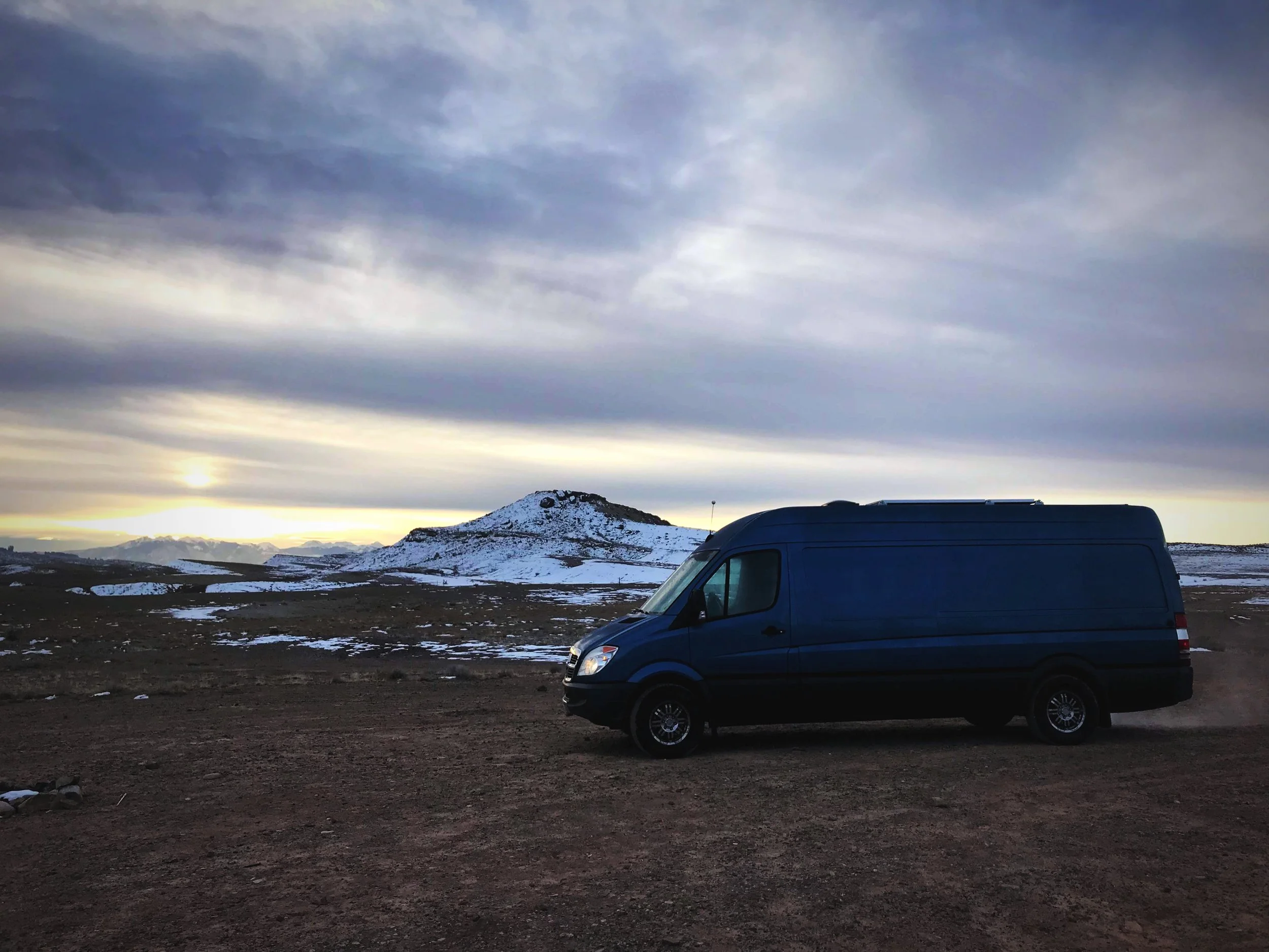 Free campsite at Klondike Trails—an open, quiet area.