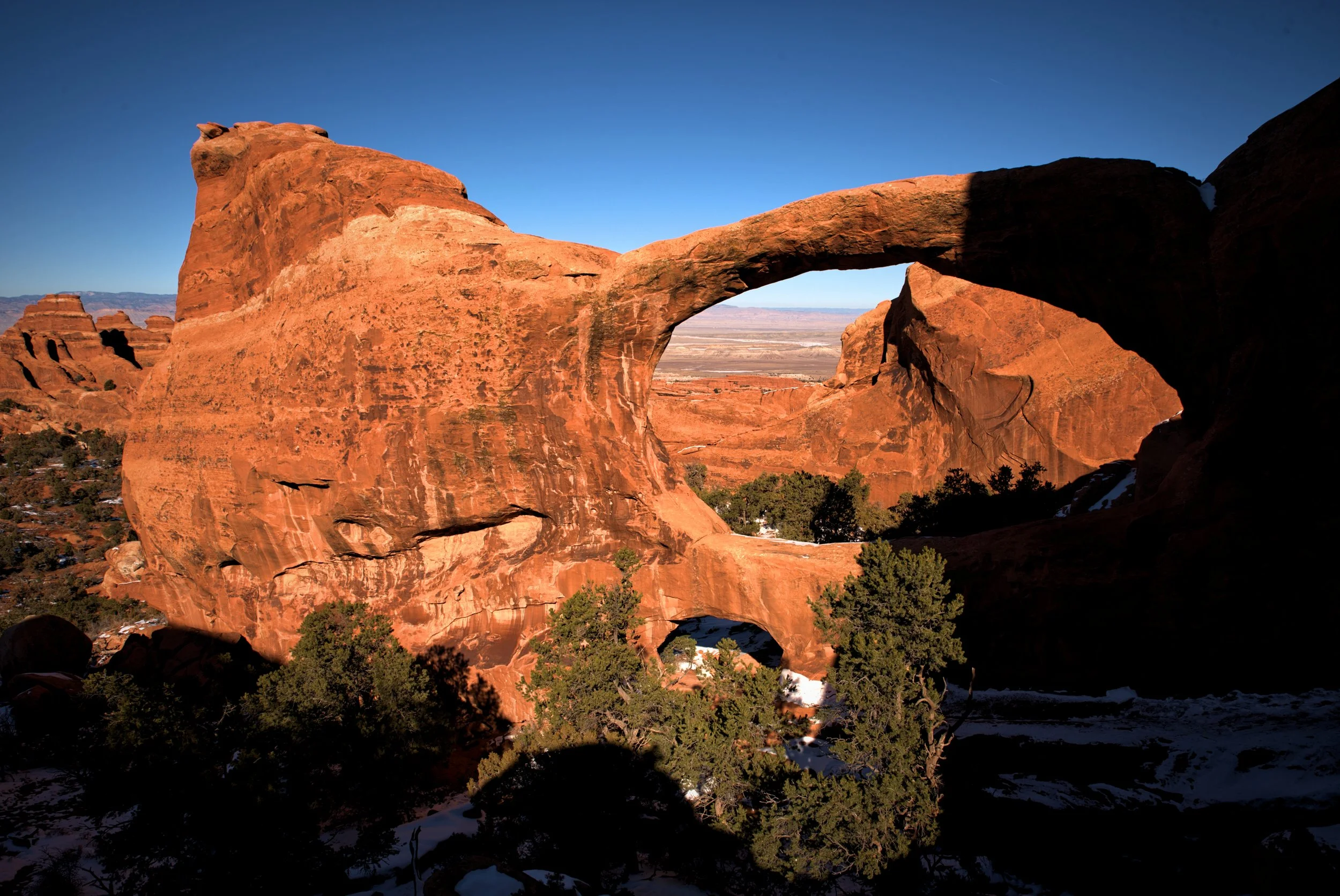 Ian scrambled to this point so he could capture this shot of the full stacked arch.