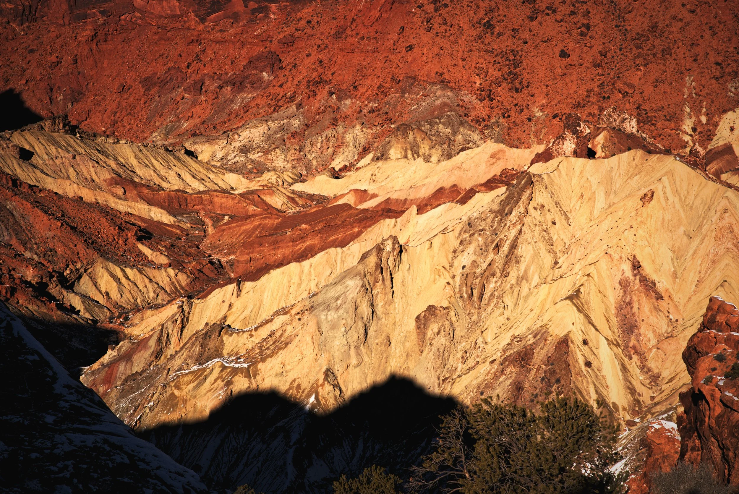 Upheaval Dome looks unlike the rest of Canyonlands.
