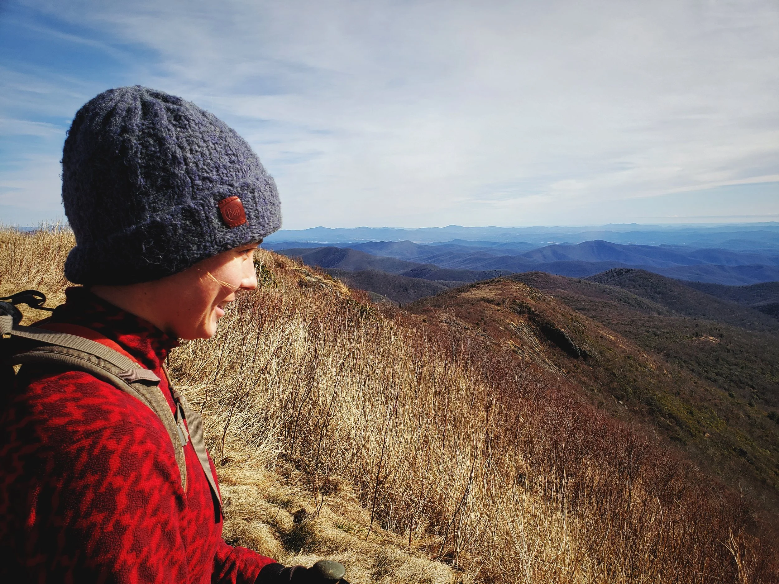 The fog did eventually clear though, giving us an amazing look out over the Blue Ridge Mountains.
