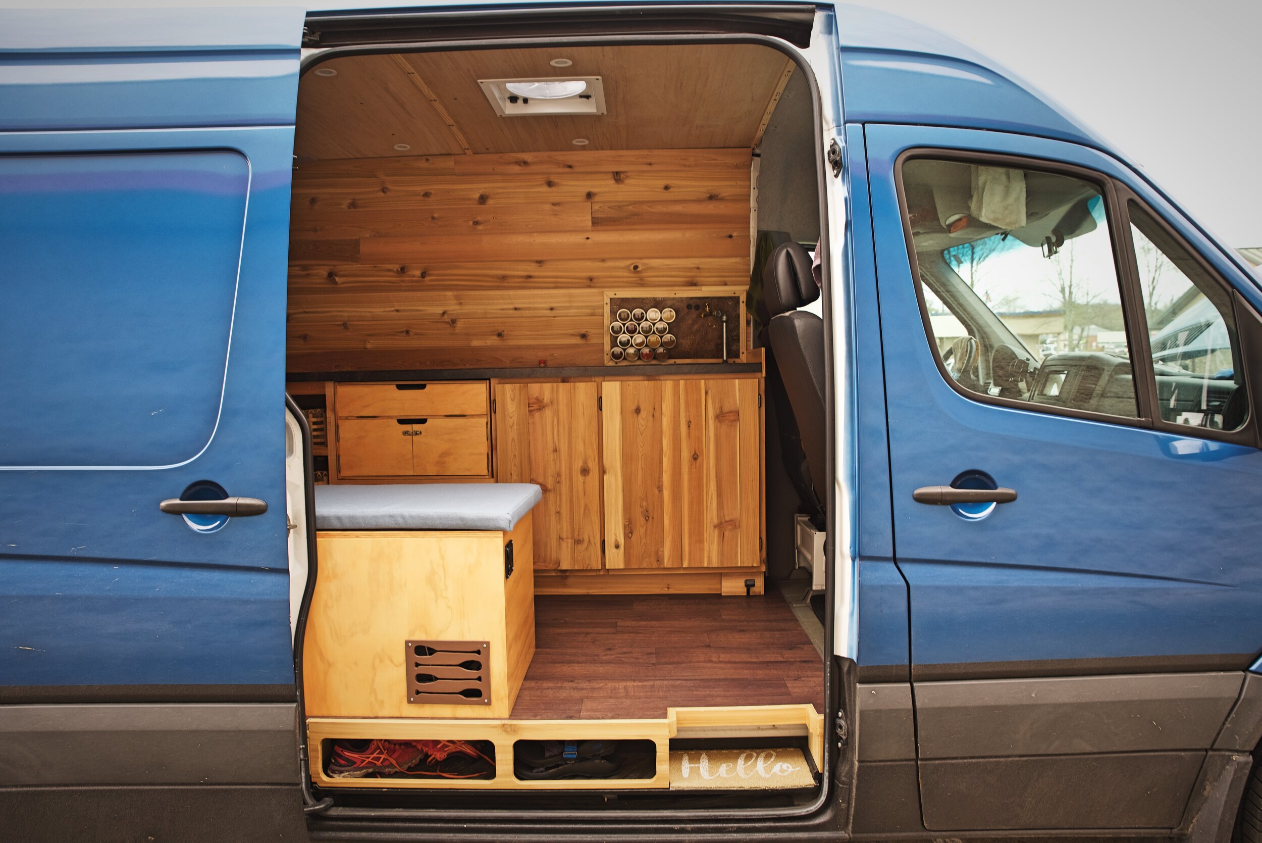Hearty Touring Side Steps for Sprinter Van