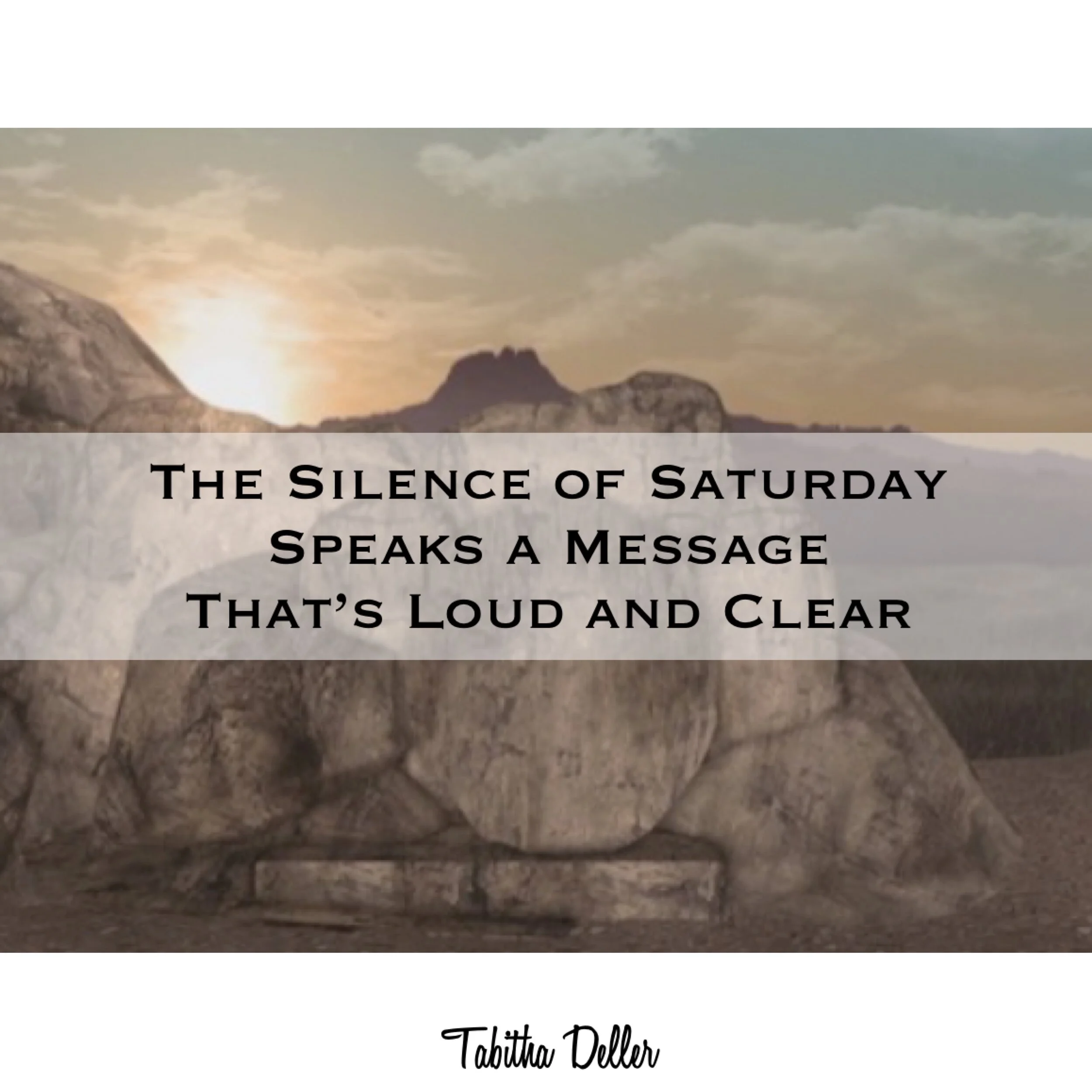 The Silence of Saturday Speaks a Message That‘s Loud and Clear.