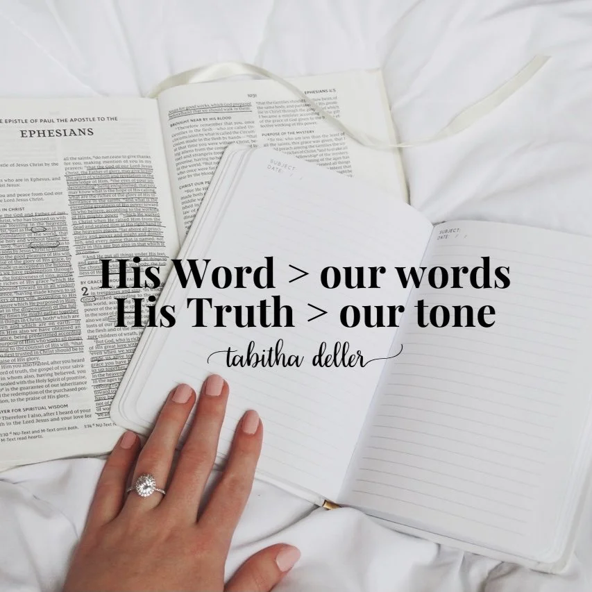 His Word &gt; our words. His Truth &gt; our truth.