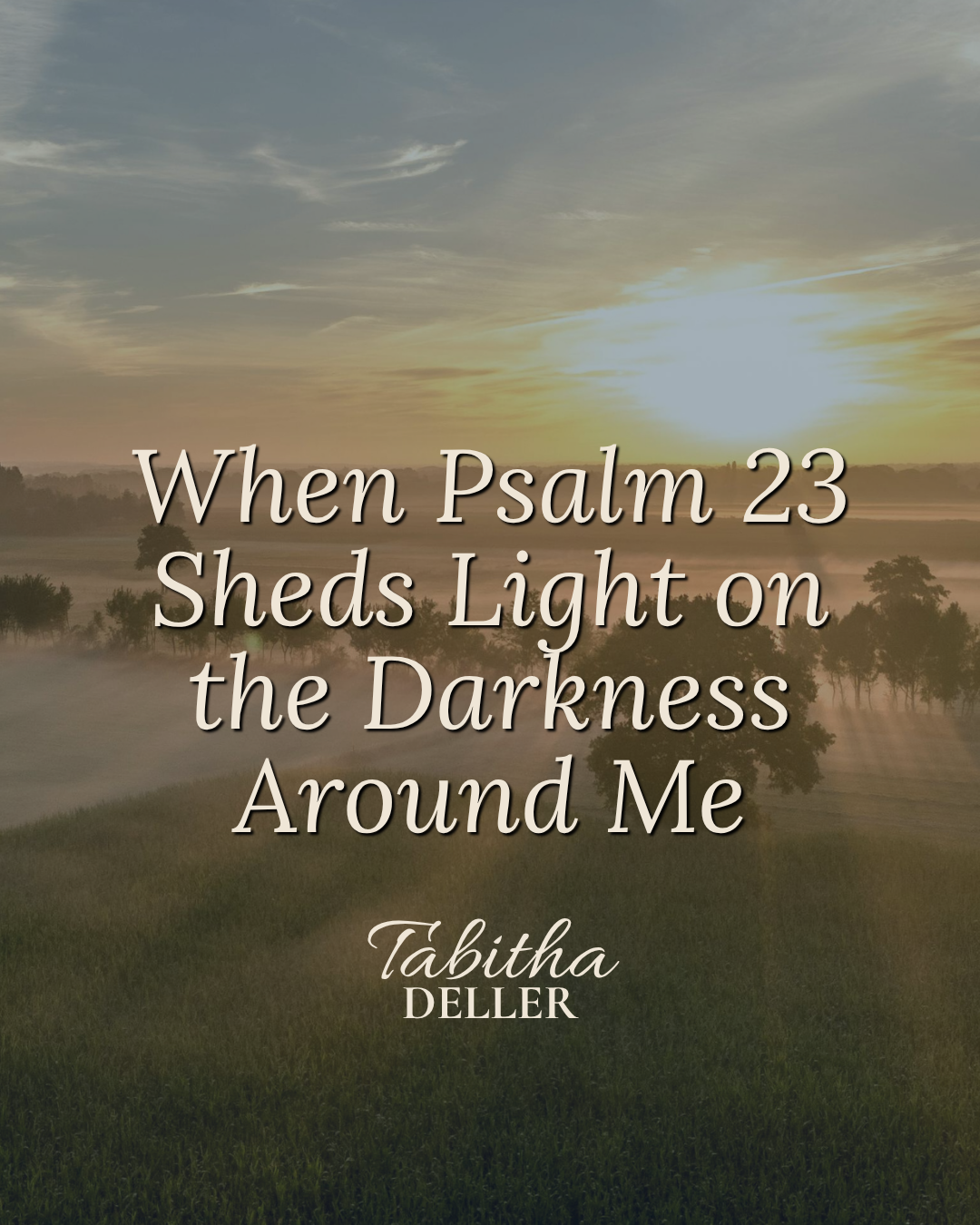 When Psalm 23 Sheds Light on the Darkness Around Me
