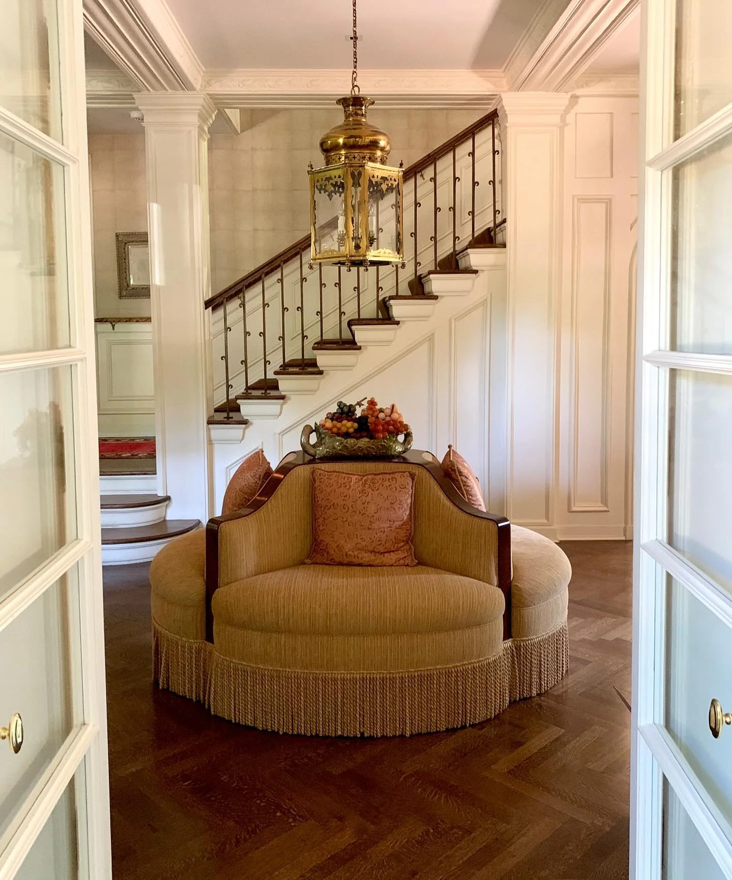 Your entryway is the first impression of your home &mdash; it should feel as intentional as the spaces beyond it. Instead of relying on just a table and mirror, consider layered lighting, statement art, or a distinctive piece of furniture. One exampl