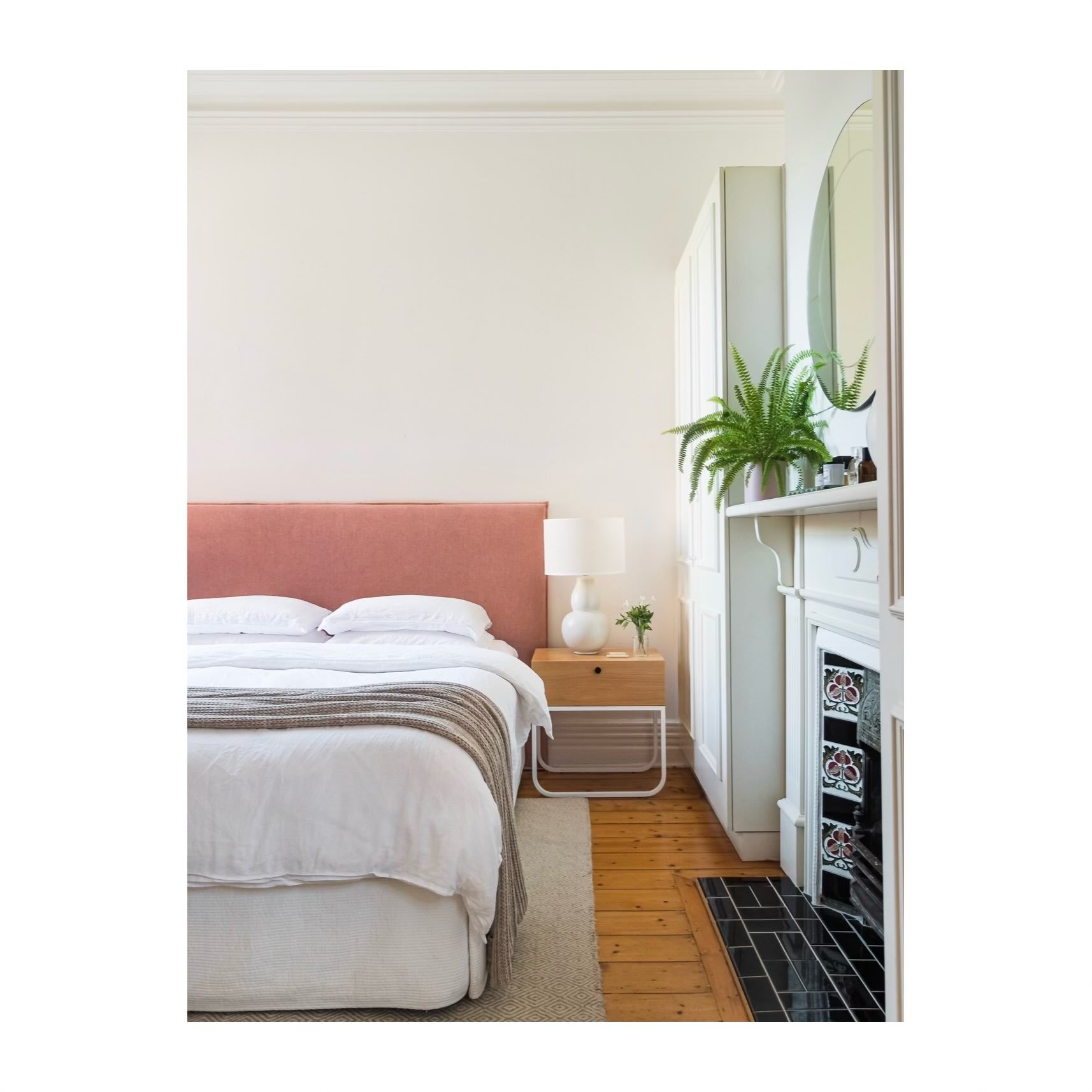 The master bedroom at our St Kilda project