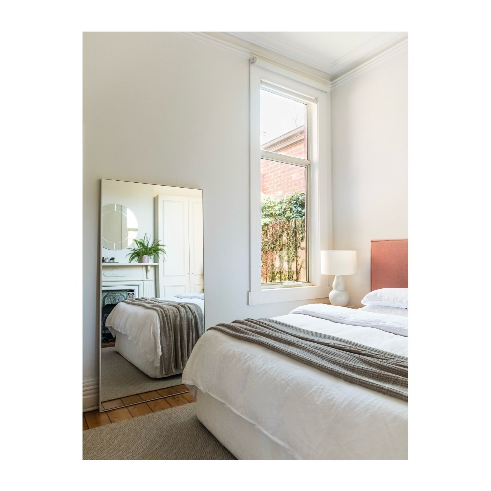 The master bedroom at our St Kilda project 🩷