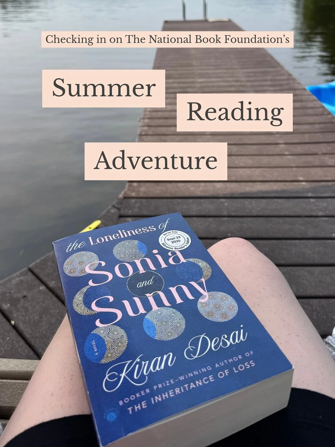 The @nationalbookfoundation&rsquo;s Summer Reading Adventure challenge ends next Friday, and I&rsquo;m almost there!
⠀⠀⠀⠀⠀⠀⠀⠀⠀
So...who&rsquo;s got an online author event for me, and who wants to join me for a (virtual?) reading party??