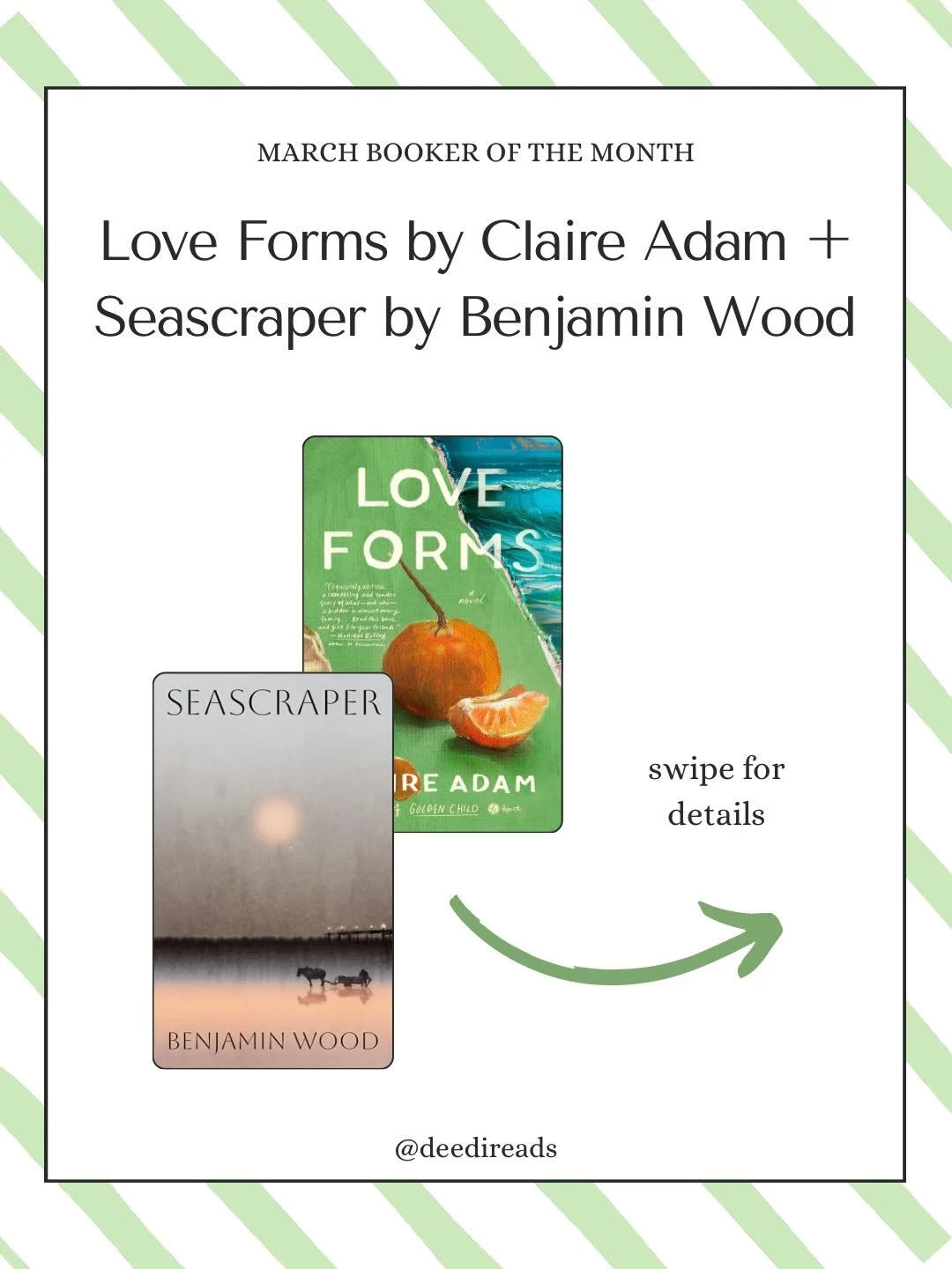 Happy March, book friends! It&rsquo;s that time of year when we double up for #BookerOfTheMonth (📖 x✌🏼)

Good news: Both these books are short (288 pages and 176 pages, respectively), and there are 5 Mondays in March. So that means there&rsquo;s pl