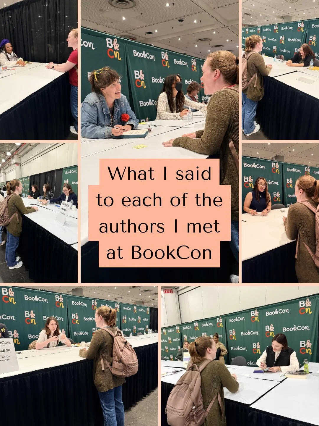 Whoever said don&rsquo;t meet your heroes had obviously never been to @bookcon!! 🤩

Each of these short conversations was more than worth waiting in line for. I&rsquo;m so grateful to all of these authors for their time and energy and willingness to