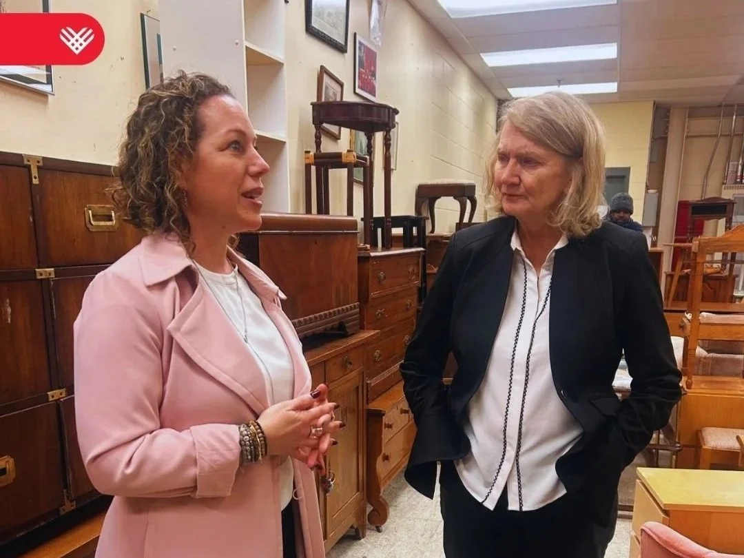 MPP Karen McCrimmon Visits MHO Furniture Bank