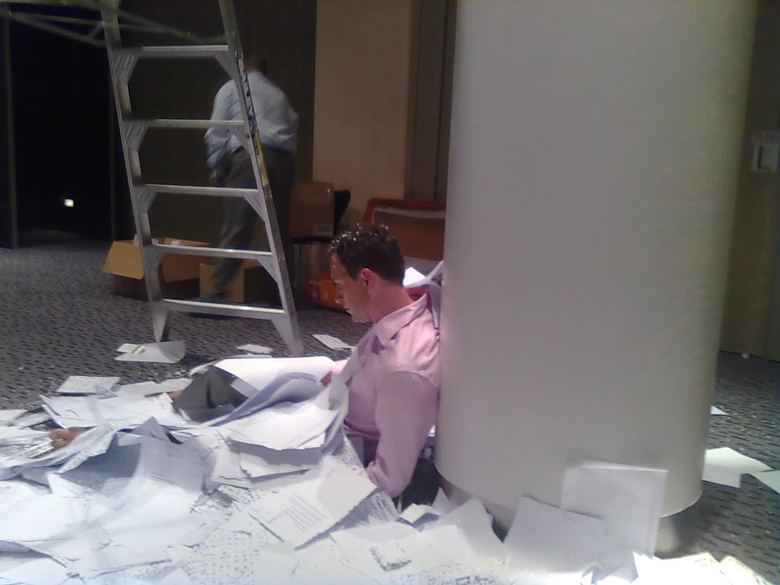 Mark Harvey & Johannes Blomqvist I Am a Wee Bit Stumped, New Performance Festival, 2012. Image: Victoria Wynne-Jones