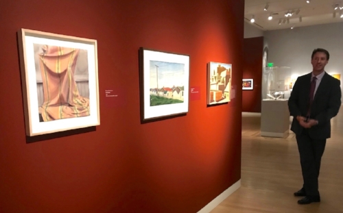 Scott Shields discusses the early sketches of Richard Diebenkorn at the Crocker Art Museum.