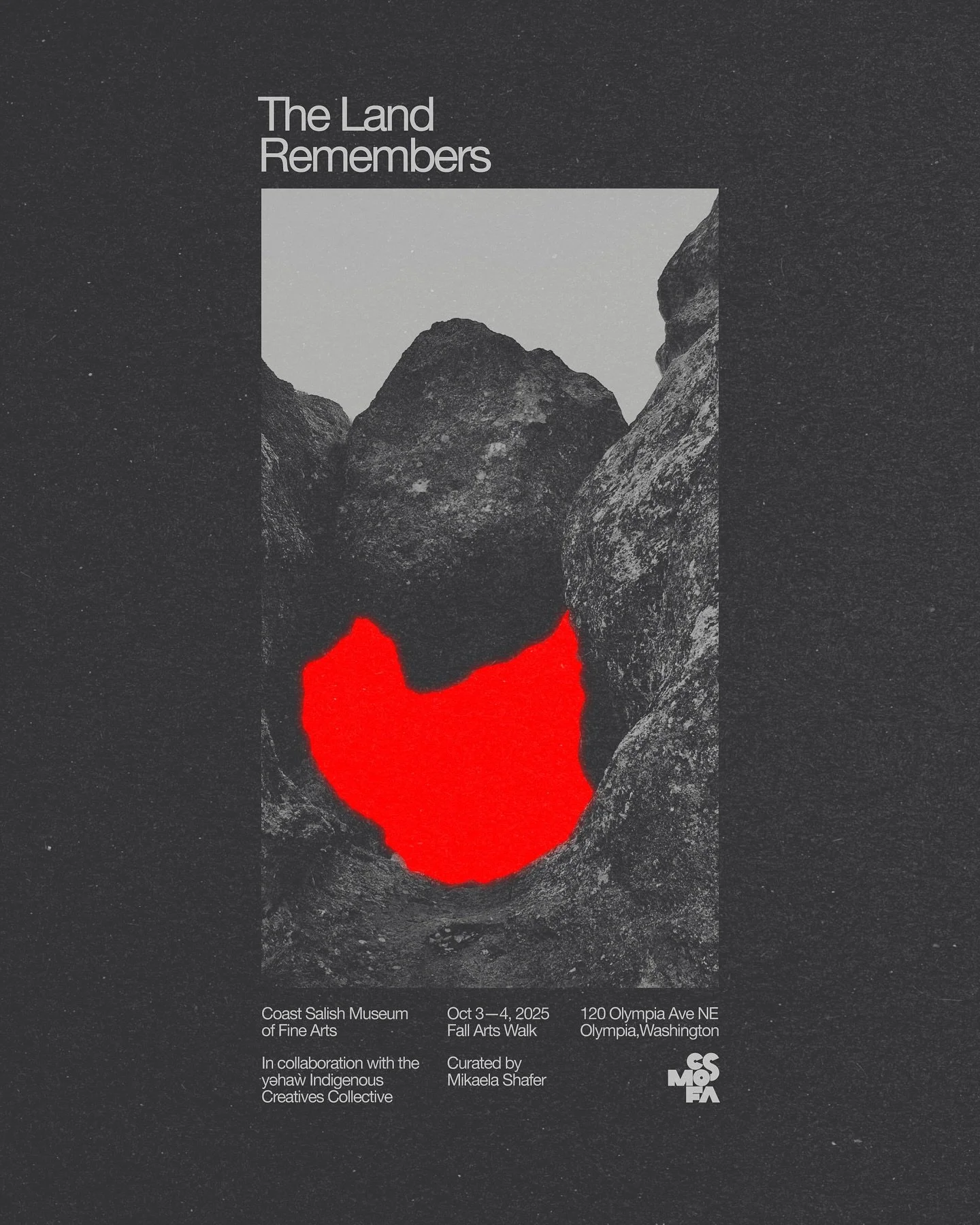 We are so incredibly excited to announce our upcoming exhibition, &ldquo;The Land Remembers,&rdquo; curated by our Storyteller Mikaela shafer (Hopi). This exhibit will be on display at @tcmofa (Thurston County Museum of Fine Arts) for their annual CS