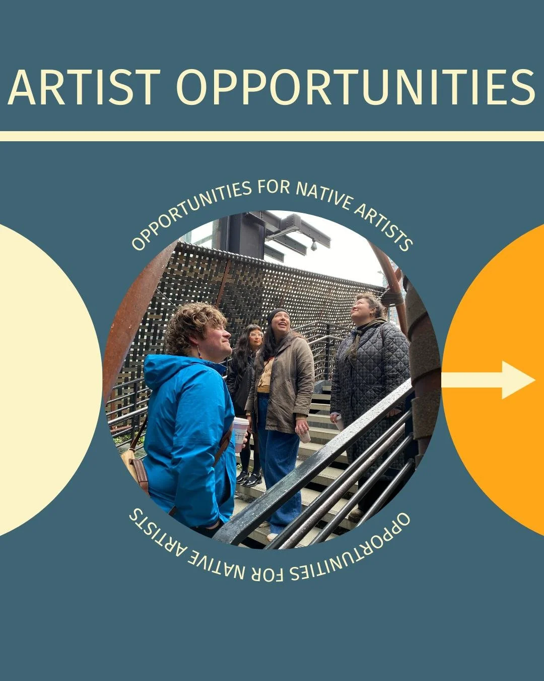 Calling Washington-based artists (and beyond)! We've rounded up several recent opportunities for you:

Native artist specific

&gt;&gt;Native artists sign up for our artist roster at yehawshow.com/apply

&gt;&gt;Indigenous Storytelling Artist Residen