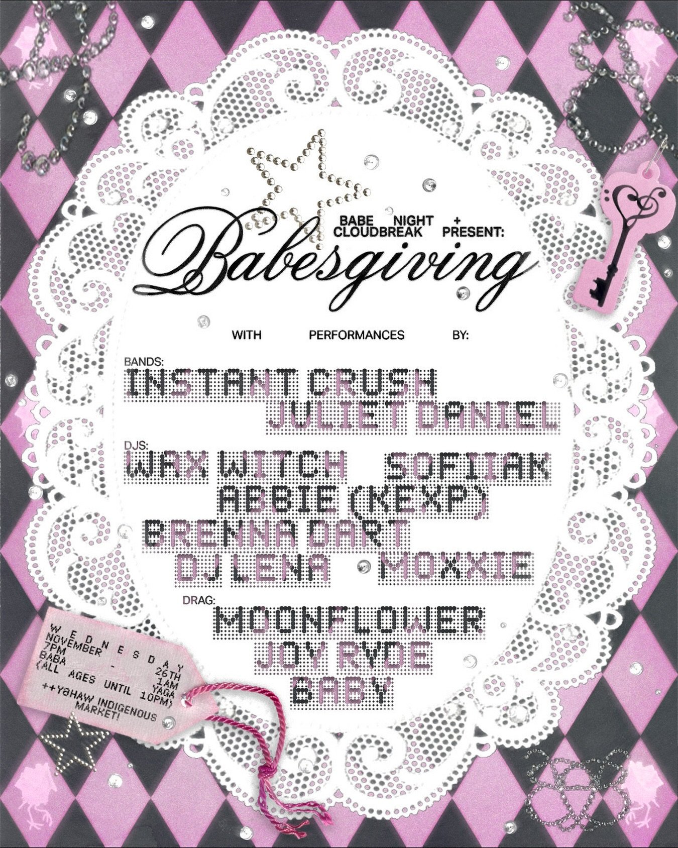 Upcoming event collab!

It&rsquo;s giving&hellip;BABE 11/26 @babayagaseattle with 𝓑𝓪𝓫𝓮𝓼𝓰𝓲𝓿𝓲𝓷𝓰! We are reclaiming thanksgiving for the babes and giving back big to our indigenous community!

Featuring live bands, DJs, Drag and a market cura
