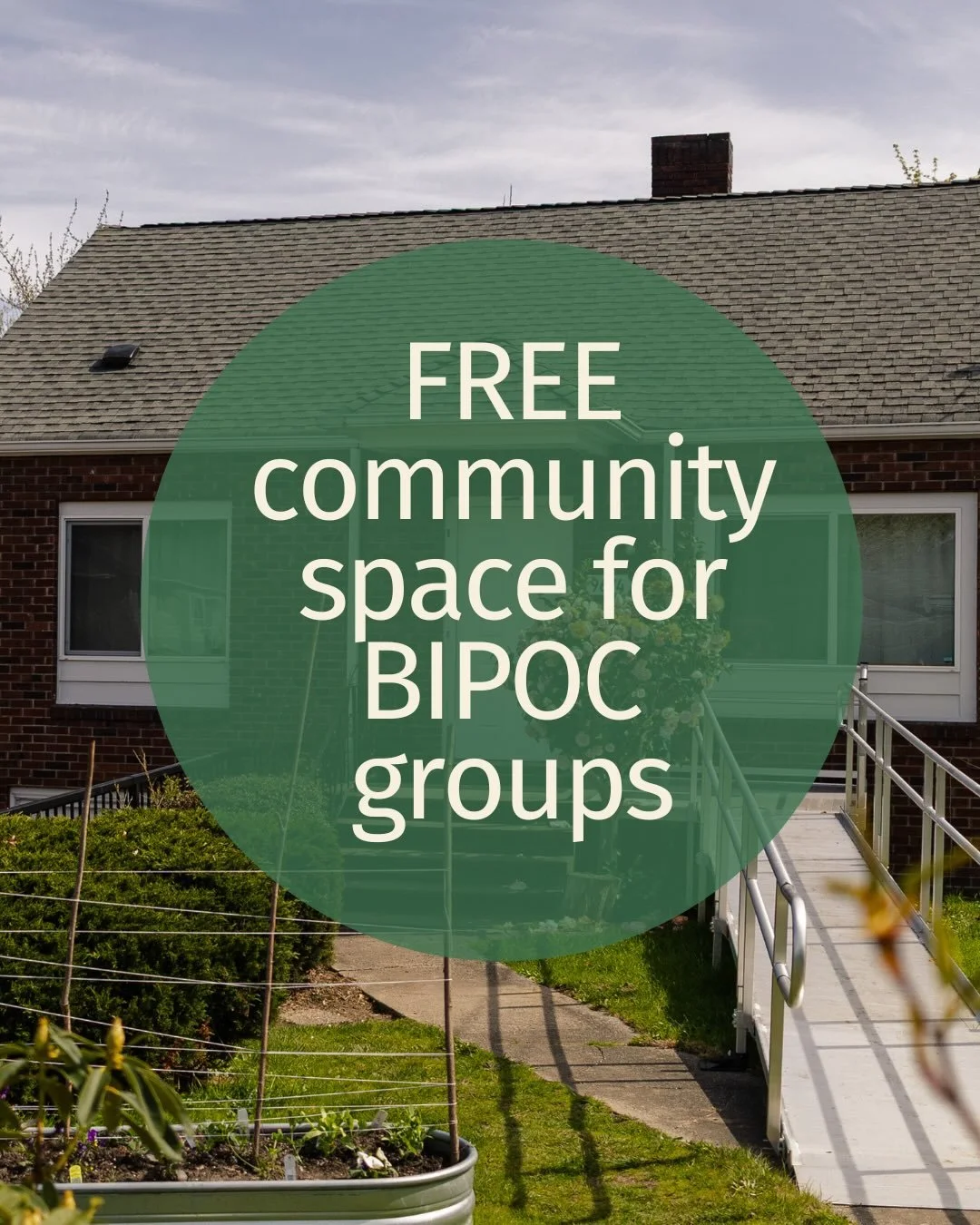 We offer FREE community space for BIPOC groups! 

As we begin planning our 2026 programming, we want to remind you that we offer FREE rentals of our space to BIPOC and Native groups whose values align with ours for events, retreats, classes, ICE and 