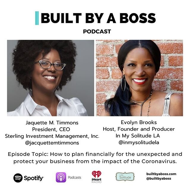 On this episode of Built By A Boss, we talk to Financial Behaviorist, Jacquette M. Timmons.  She focuses on the human side of money and is committed to getting you to see that you don't manage money - you manage your choices around money in life and 