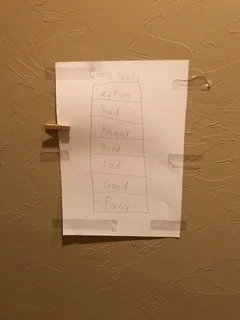 Cole’s feeling chart