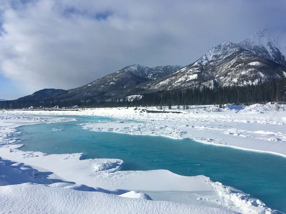 The glacially-fed Kennicott River has been breaking mid-winter for the last few years. (Erin McKinstry / February 2020)