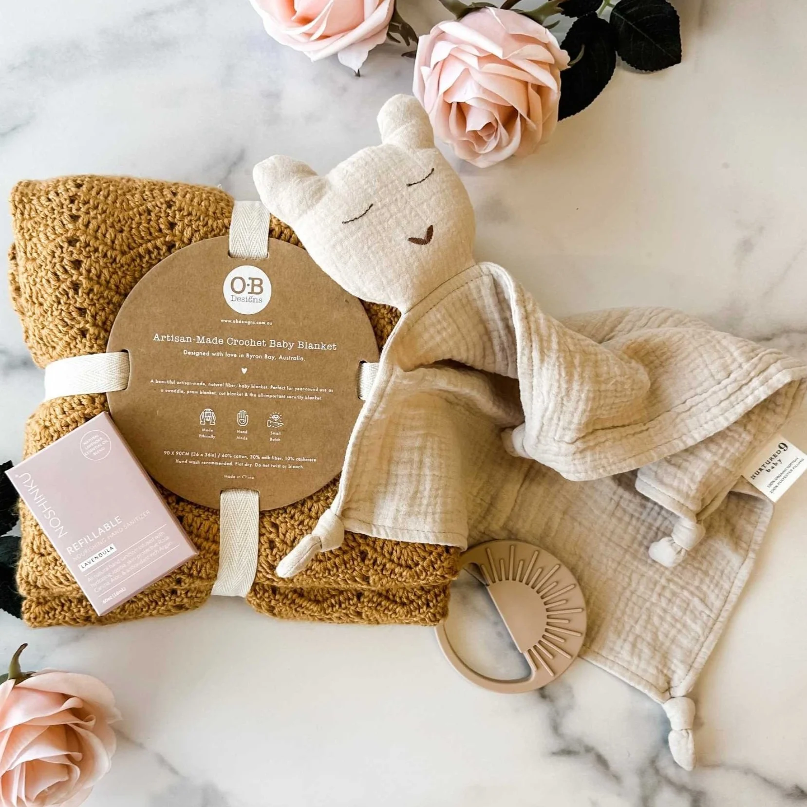 Warm u0026 Cozy New Baby Gift Box with a Baby Blanket u0026 More — NURTURED 9