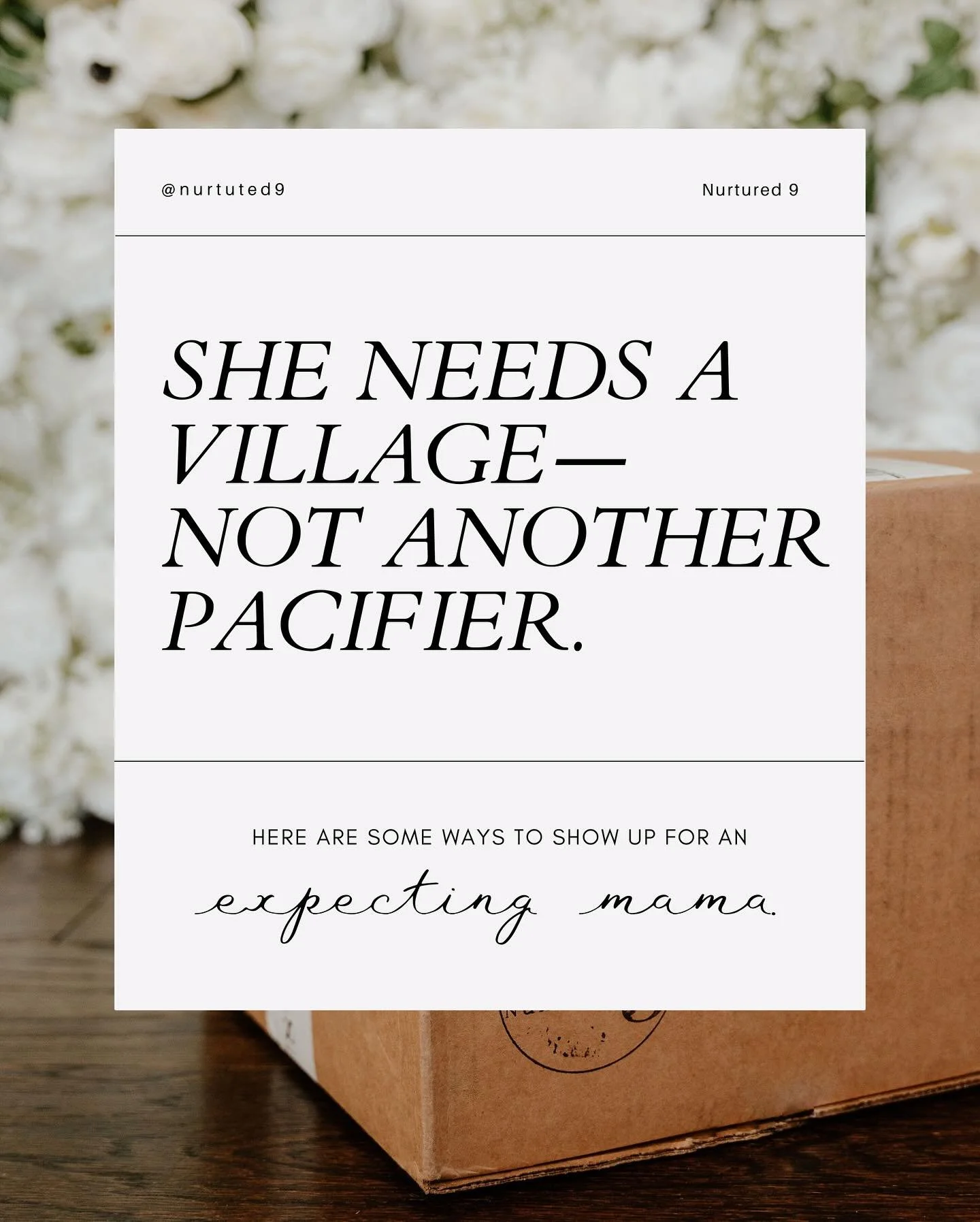 She doesn&rsquo;t need more pacifiers, swaddles, or advice.

She needs support. Nourishment. Reassurance. A village that sees her&mdash;not just the baby.

This is your reminder that caring for an expecting mom can be as simple as showing up, checkin