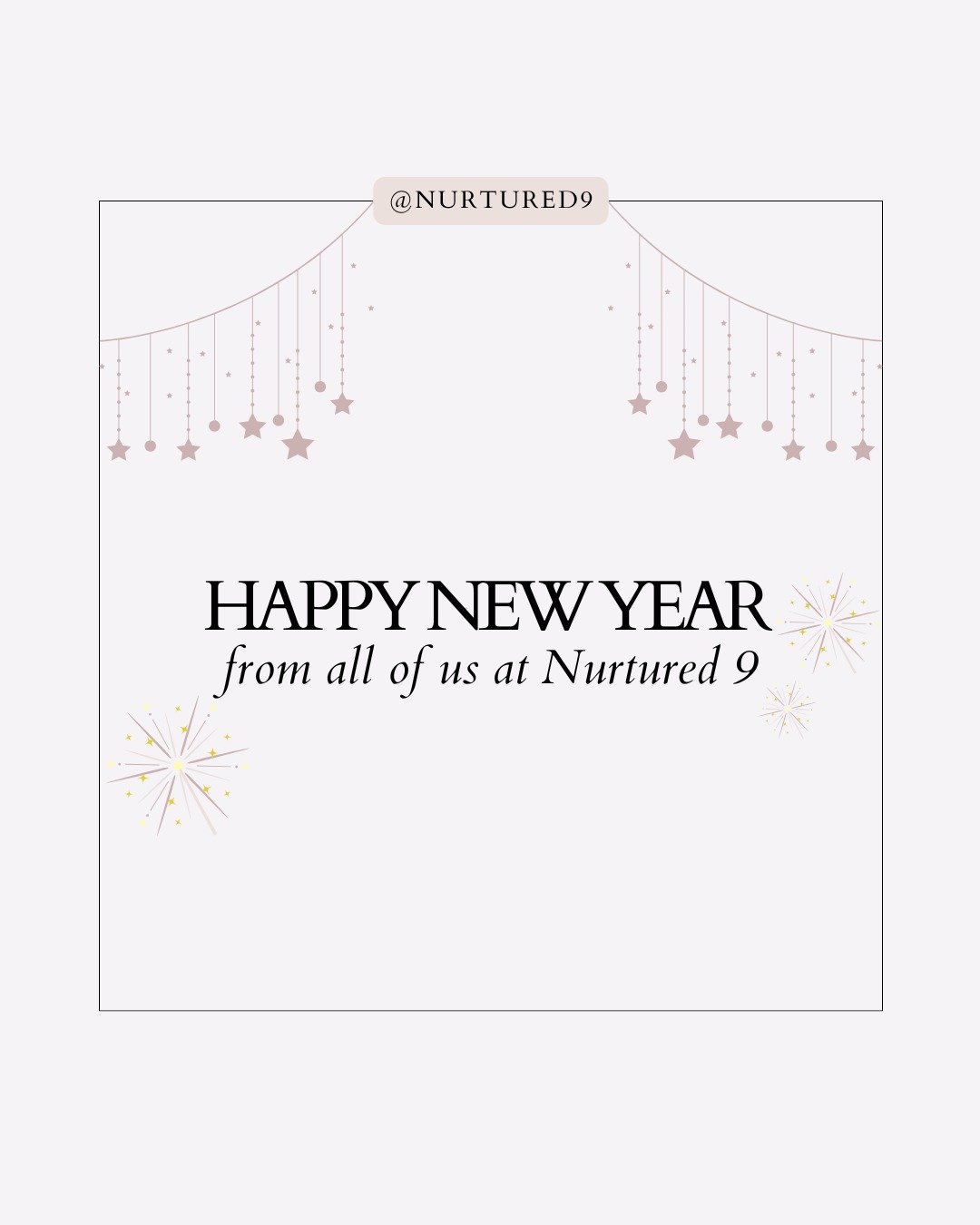 ✨ 2025 brought so many new babies, growing bumps, and expanding families into our Nurtured 9 community. We're honored to have been part of your journey. Happy New Year from all of us at Nurtured 9! ✨