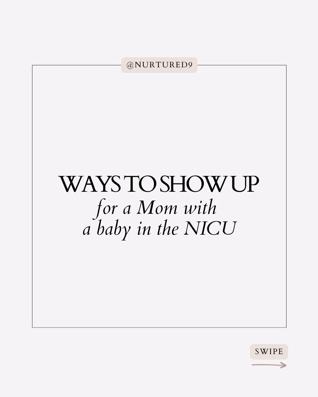 When a mom has a baby in the NICU, showing up matters more than you know. 💙

Bring her favorite coffee or a meal she doesn't have to think about. Listen without trying to fix everything. Celebrate the small wins with her. Watch her other kids. Just 