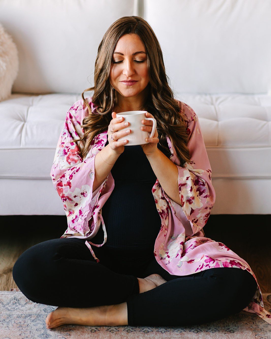 At Nurtured 9, we believe every mama deserves to feel nurtured, supported, and wrapped in a little luxury during this incredible journey.

Our luxuriously soft maternity robe wraps you in comfort while our "Just For You Mama" mug reminds yo