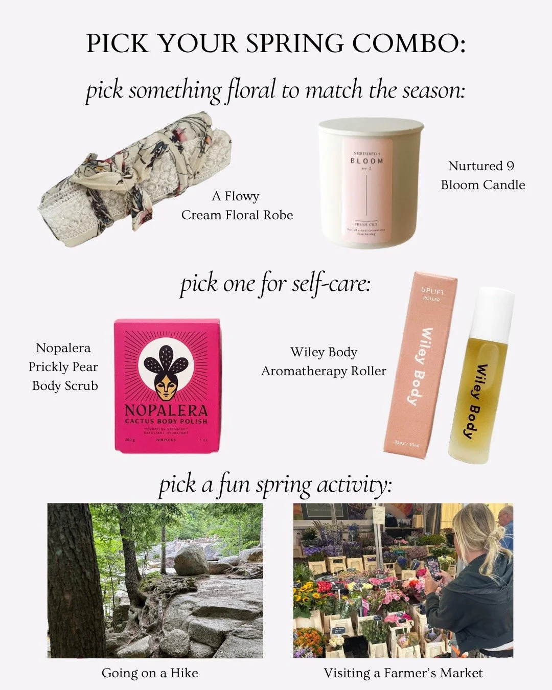 🌿✨ Spring is HERE and so are the choices! Pick your perfect combo and let's glow into the season together 🌸💛 Which are calling your name? Drop it below 👇