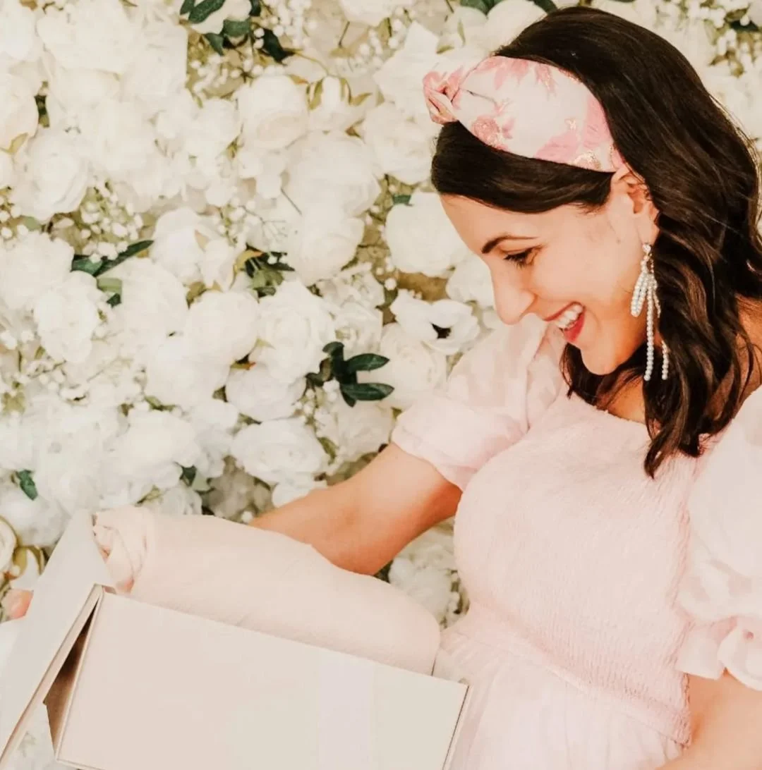 That smile when a mama-to-be opens her gift box? It never. gets. old. ✨

@my.pop.up.party we still love looking back at your gorgeous photos opening up a Nurtured 9 gift 🤍👶
