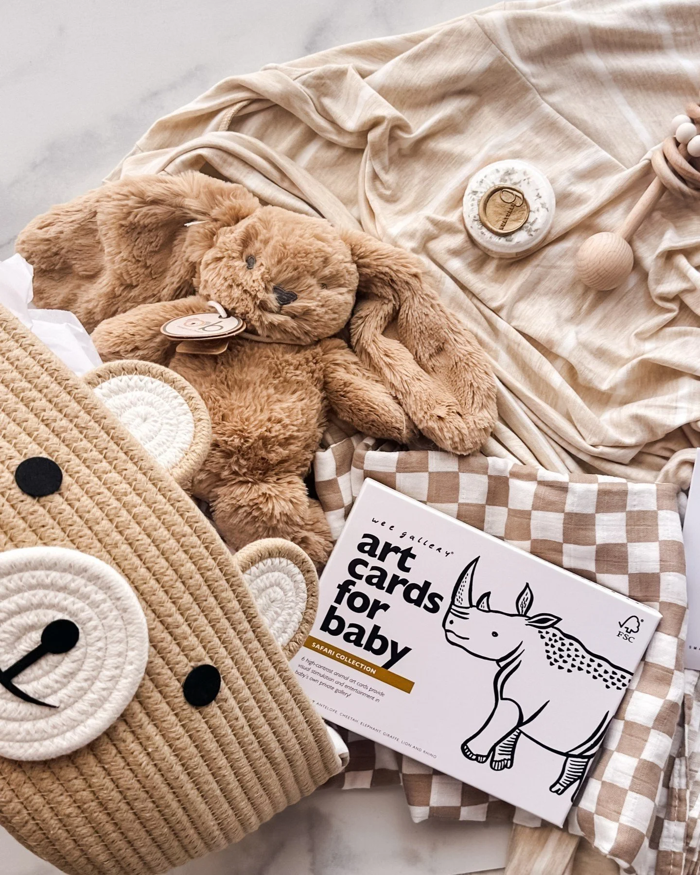 We are absolutely OBSESSED with this little gem! 🐰🐻 The Mom &amp; Baby Bunny &amp; Bear Gift Basket from @Nurtured9 is giving us all the feels &mdash; equal parts adorable and practical. The perfect gift for the new mama and her little one! 🎁✨