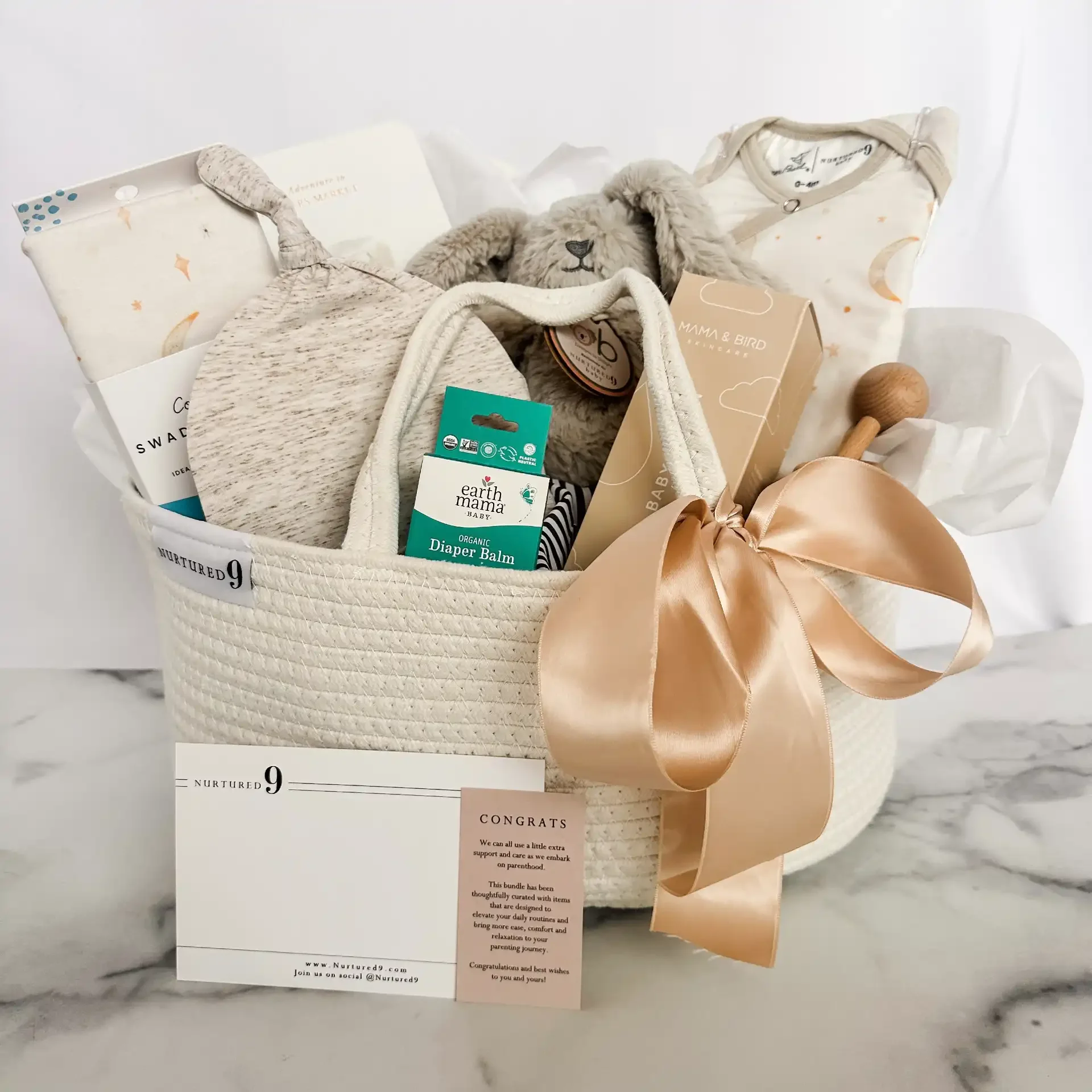 Moon & Stars Baby Shower Gift Basket