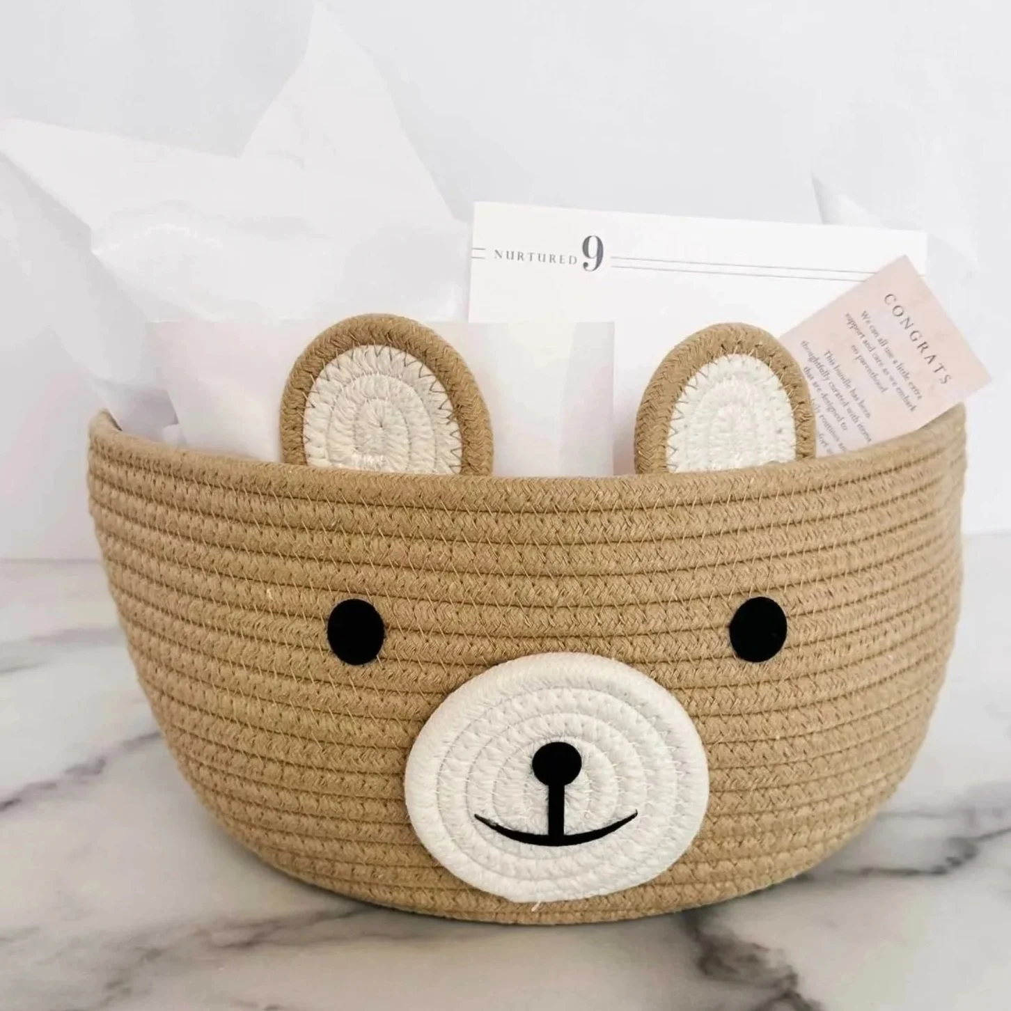 Teddy Bear Baby Basket