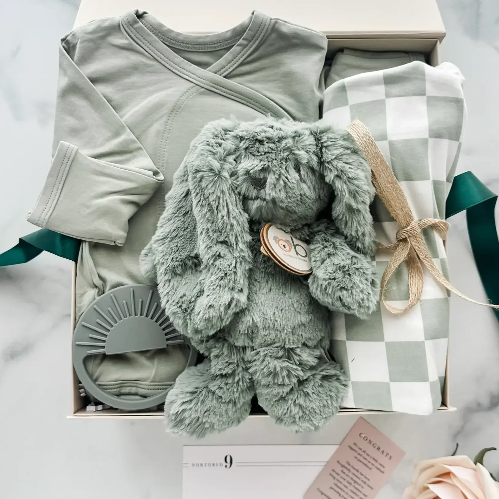 Welcome Baby Gift Box - Glowing Green