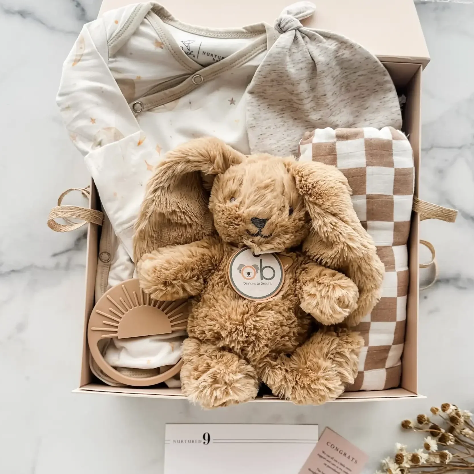 Welcome Baby Gift Box - Timeless Tan